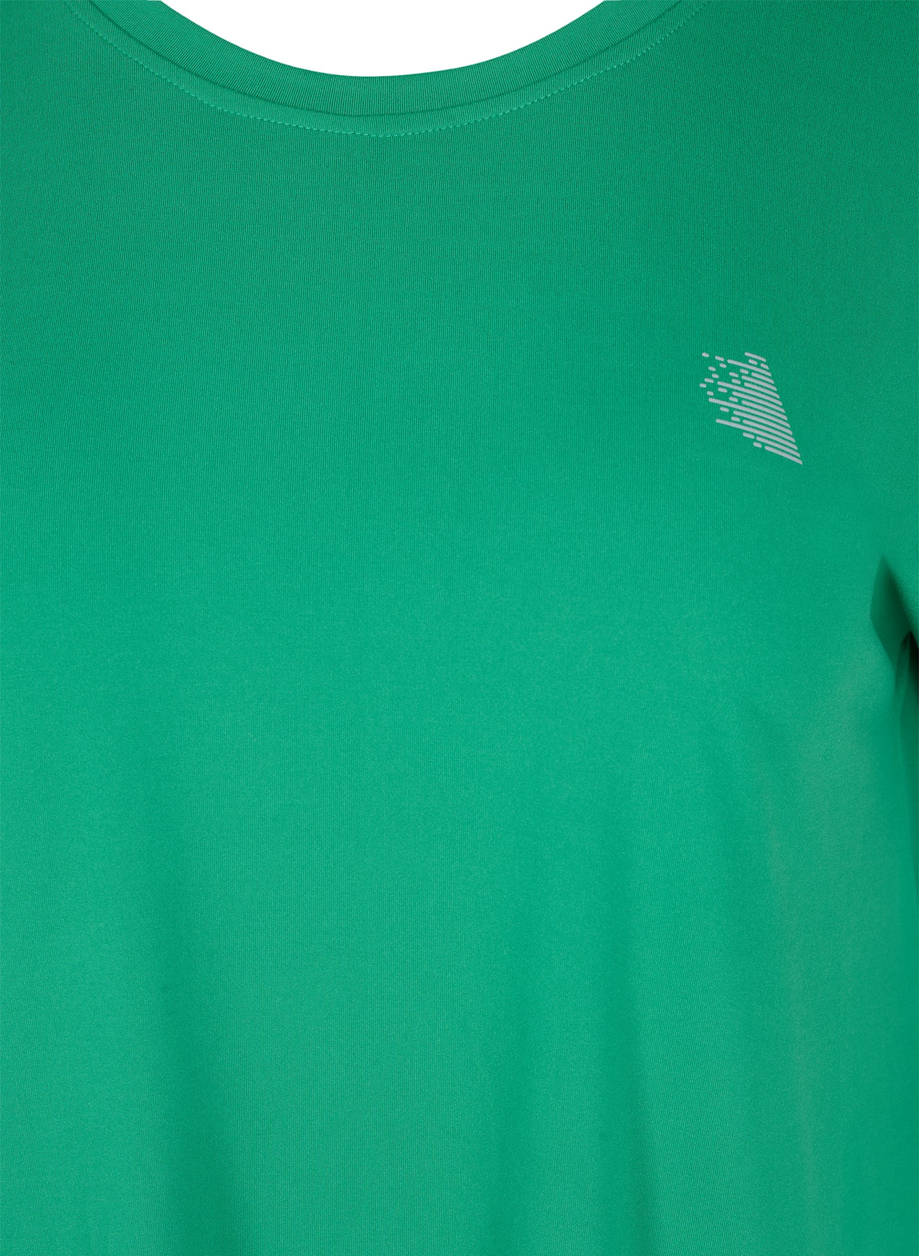 Einfarbiges Trainings-T-Shirt, Jolly Green, Packshot image number 2
