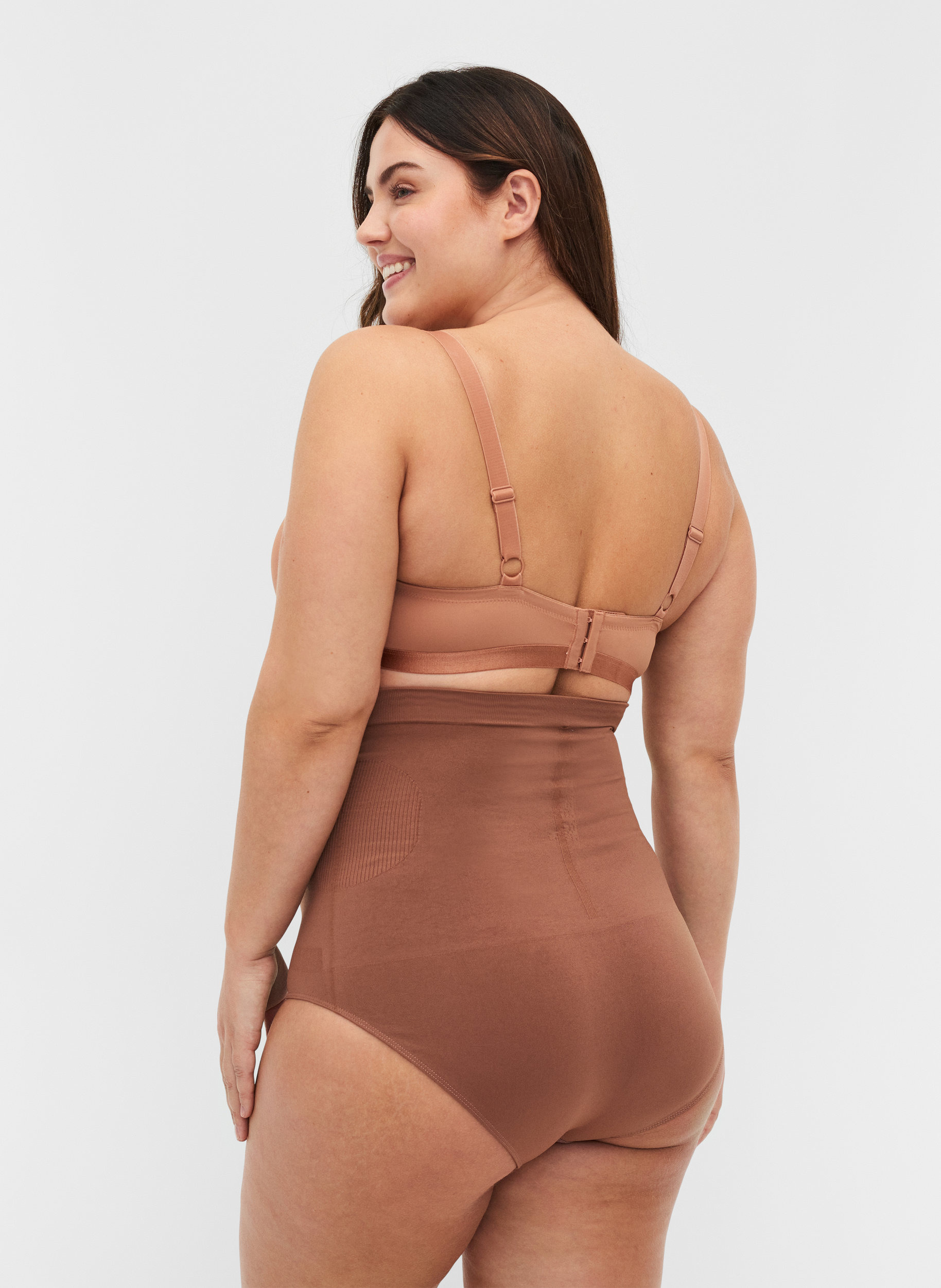 Hochtaillierter Shapewear Slip, Clove, Model