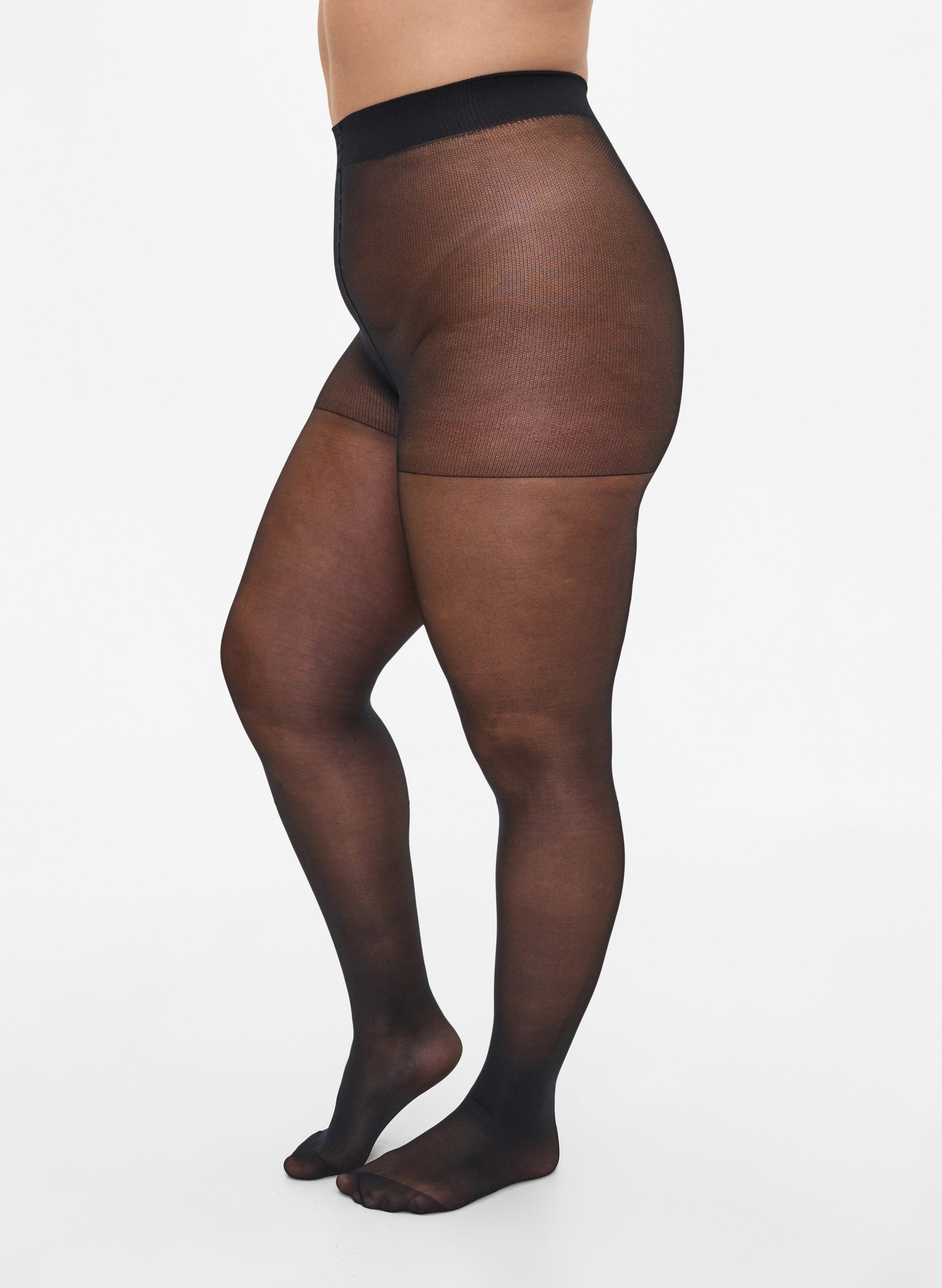 Laufmaschenfreie Strumpfhose in 30 Denier, Black, Model