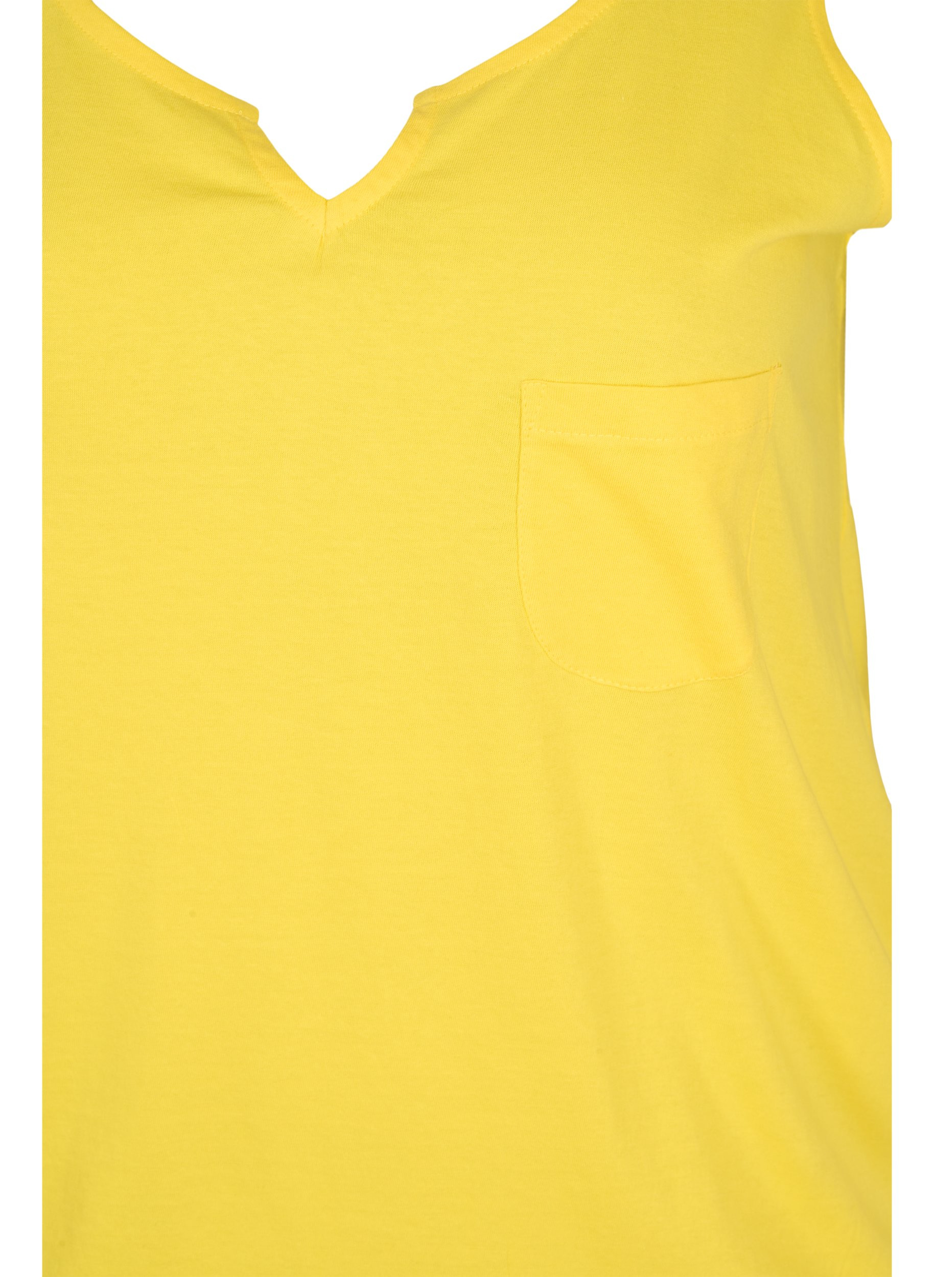 Baumwolltop mit Gummibund im Saum, Primrose Yellow, Packshot image number 2