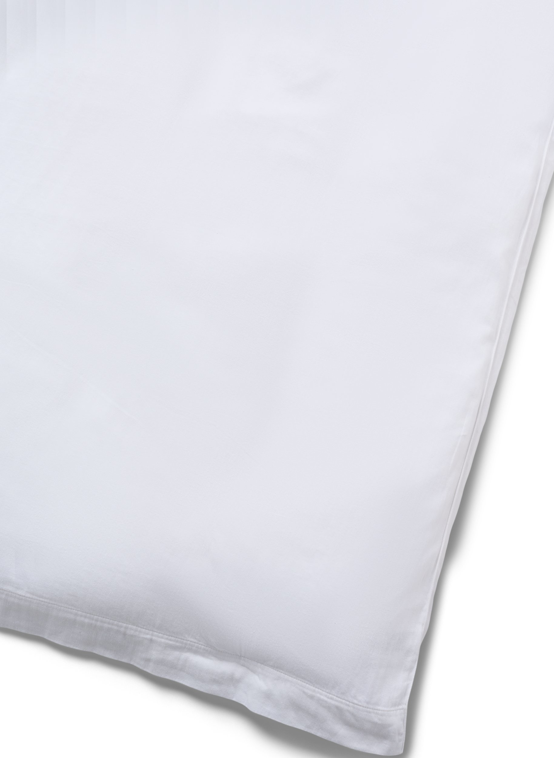 Einfarbiges Bettwäsche-Set aus Baumwolle, White Alyssum, Packshot image number 2