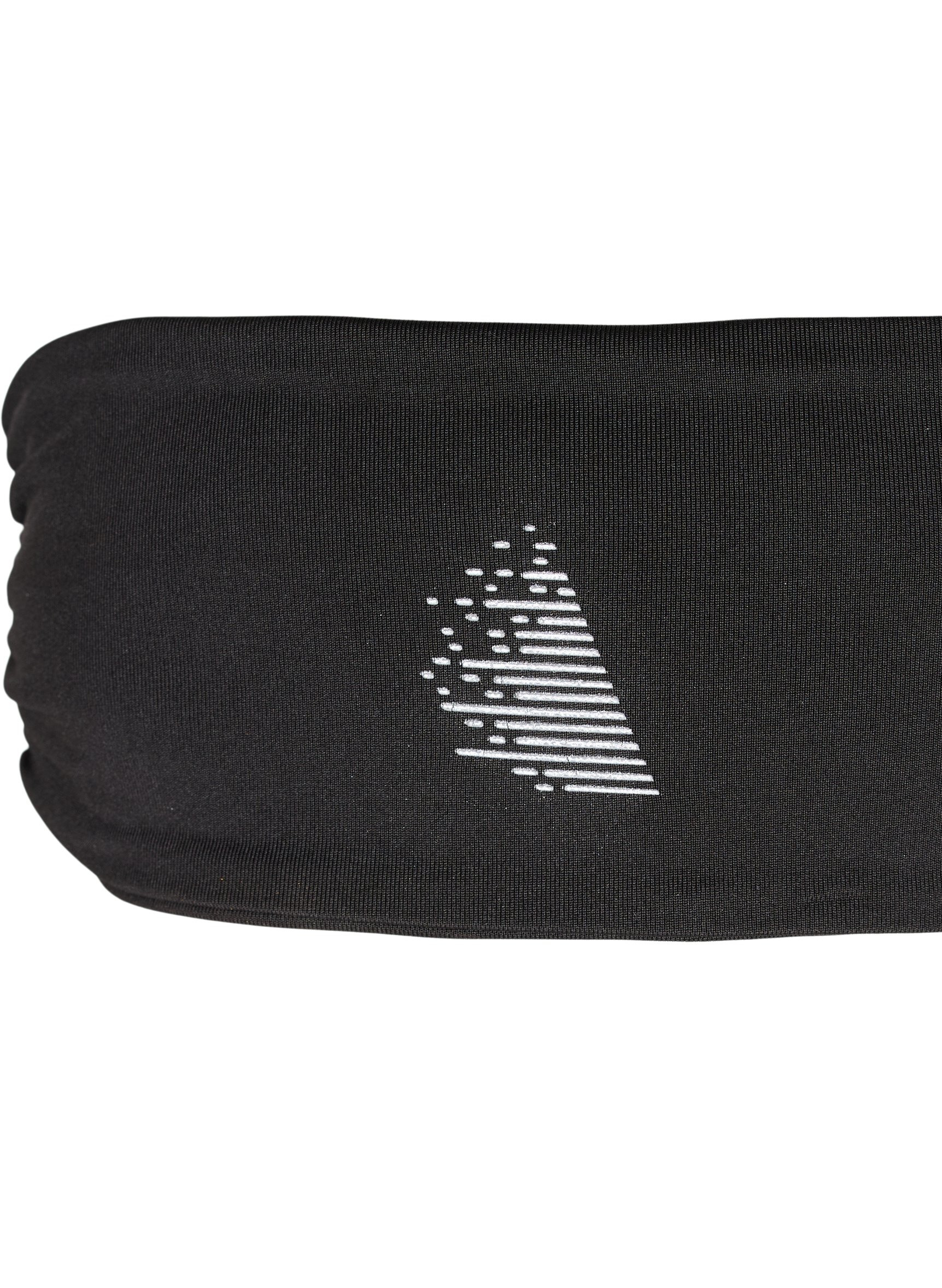 Stirnband mit Drapierung und Reflektoren, Black, Packshot image number 3