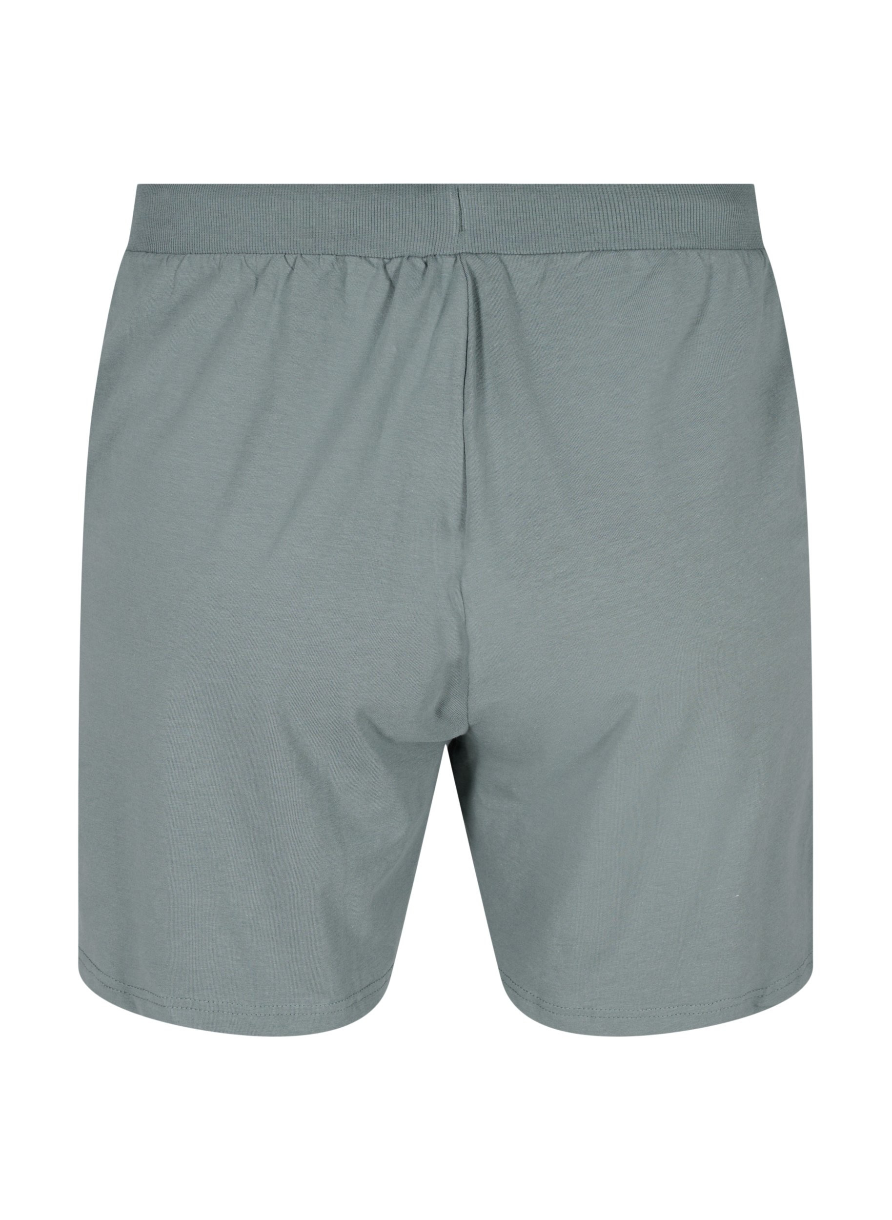 Shorts aus Baumwolle mit Taschen, Balsam Green Solid, Packshot image number 1