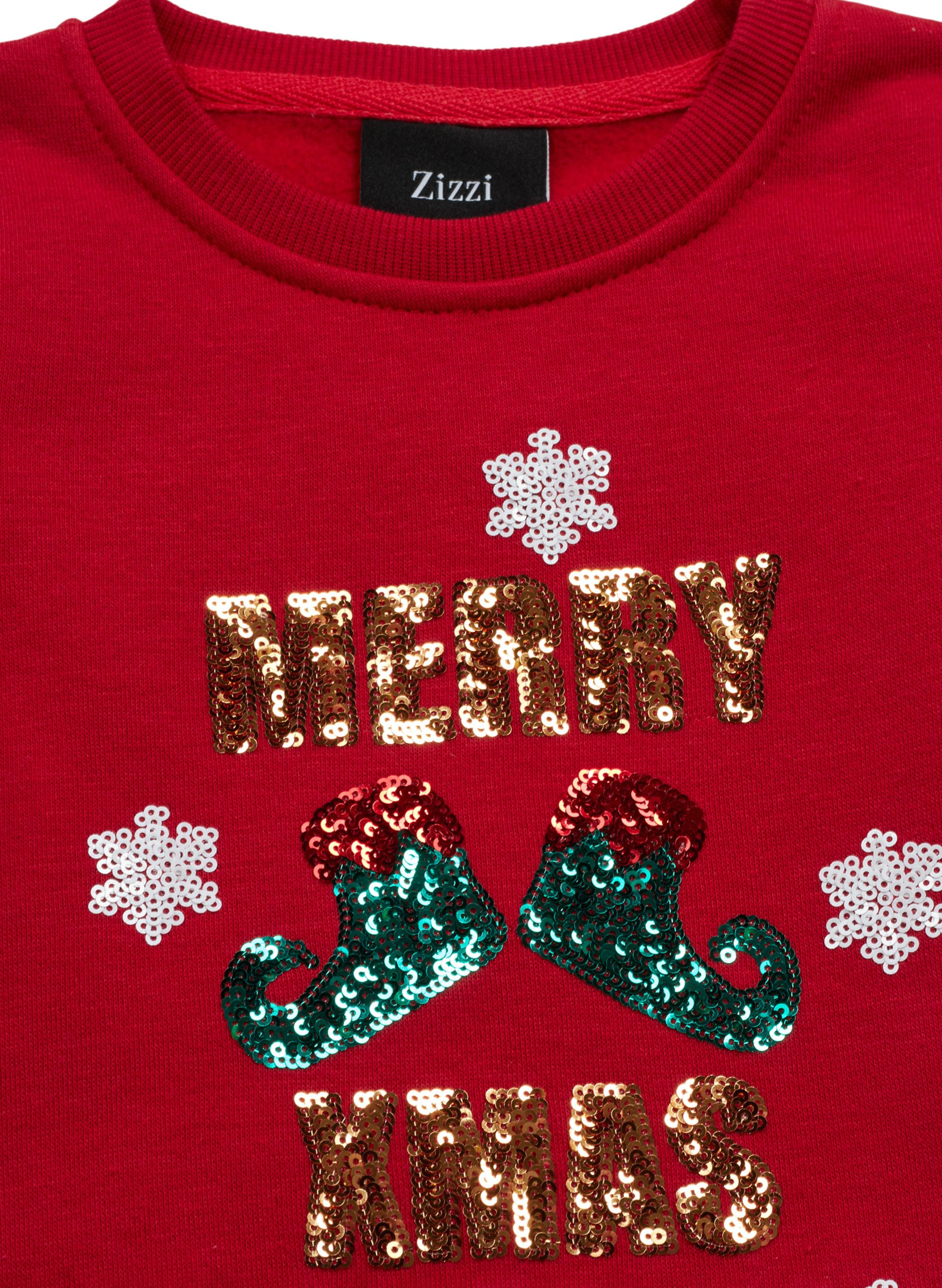 red merry sweatshirt