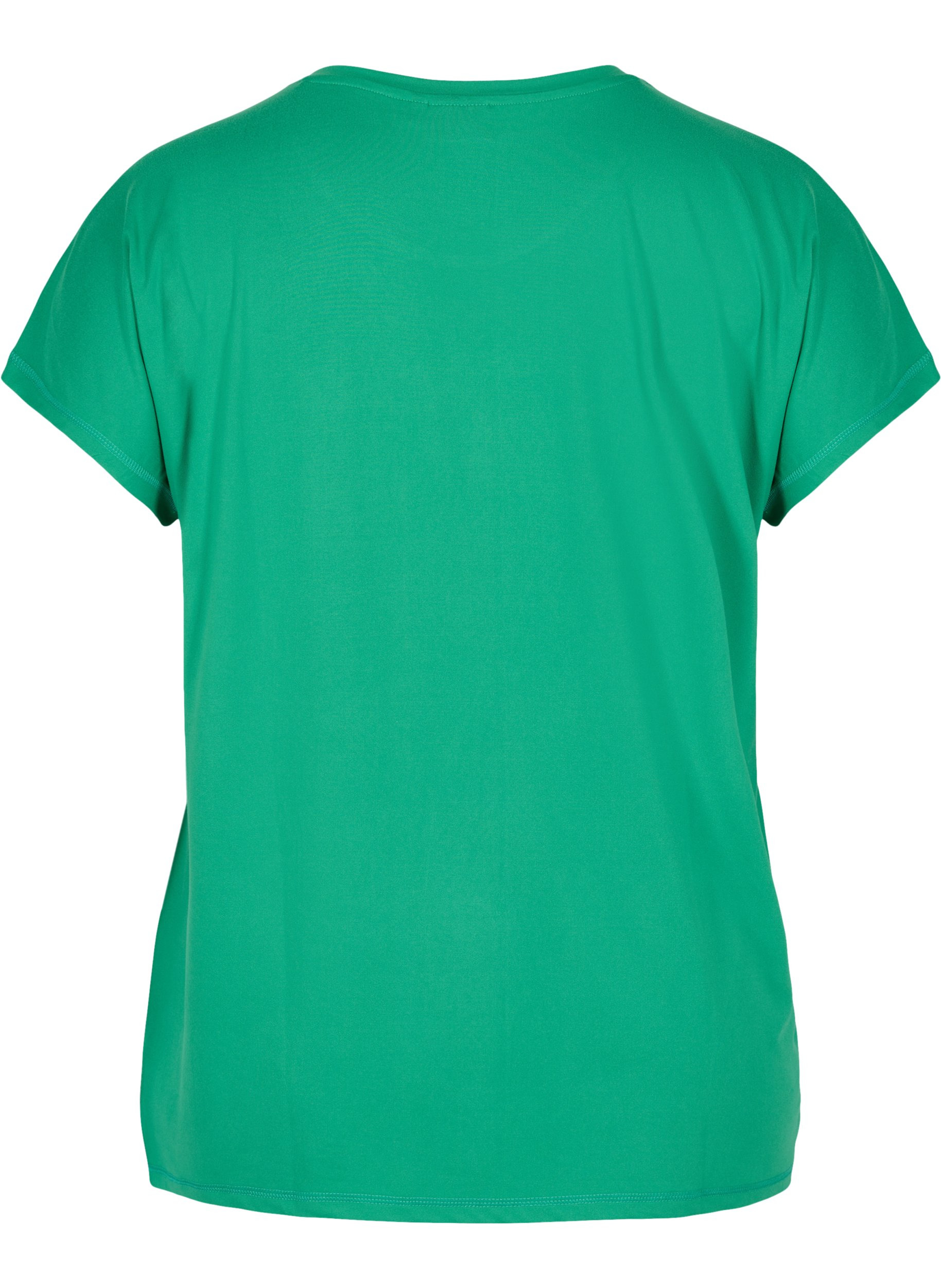 Einfarbiges Trainings-T-Shirt, Jolly Green, Packshot image number 1