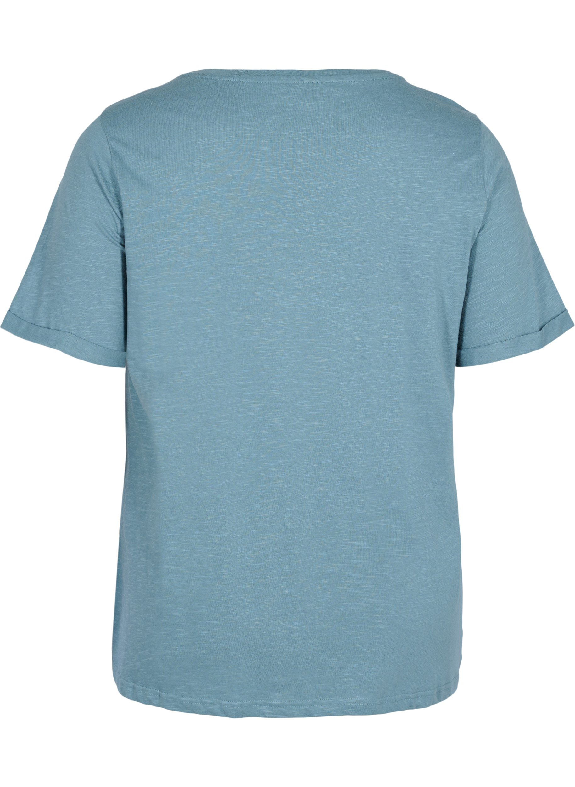 Baumwoll-T-Shirt mit kurzen Ärmeln, Goblin Blue, Packshot image number 1