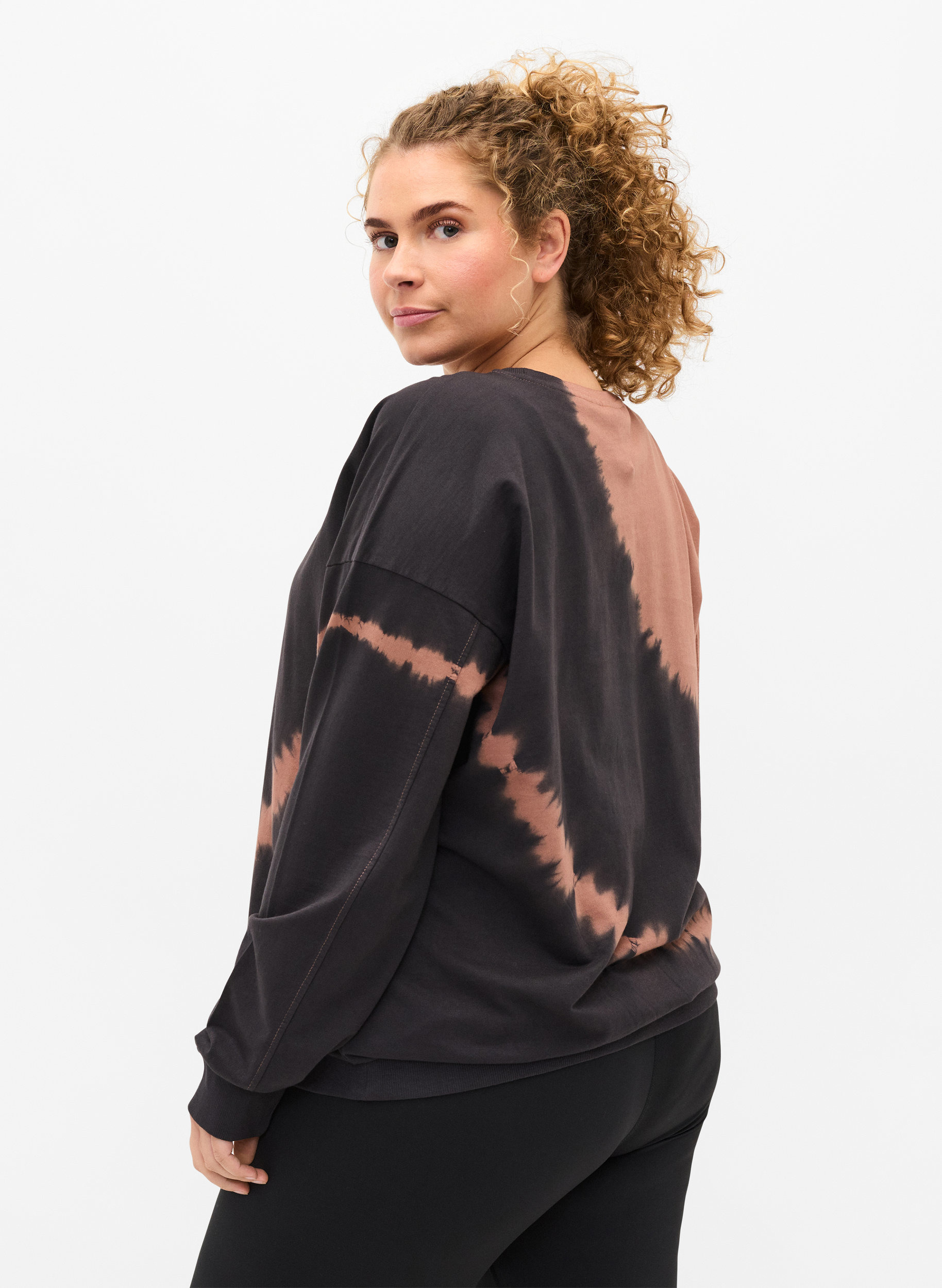 Baumwollsweatshirt mit coolem Print, Rawhide, Model image number 1