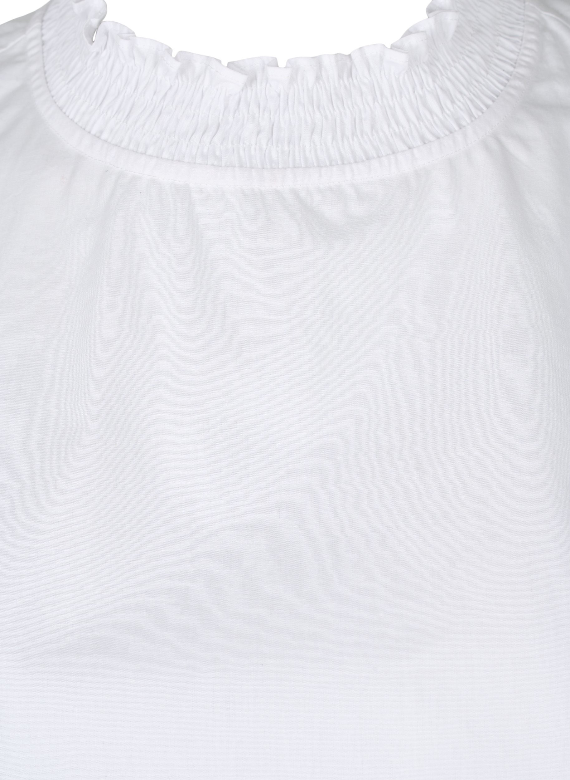 Hemdkragen mit Smock, Bright White, Packshot image number 2
