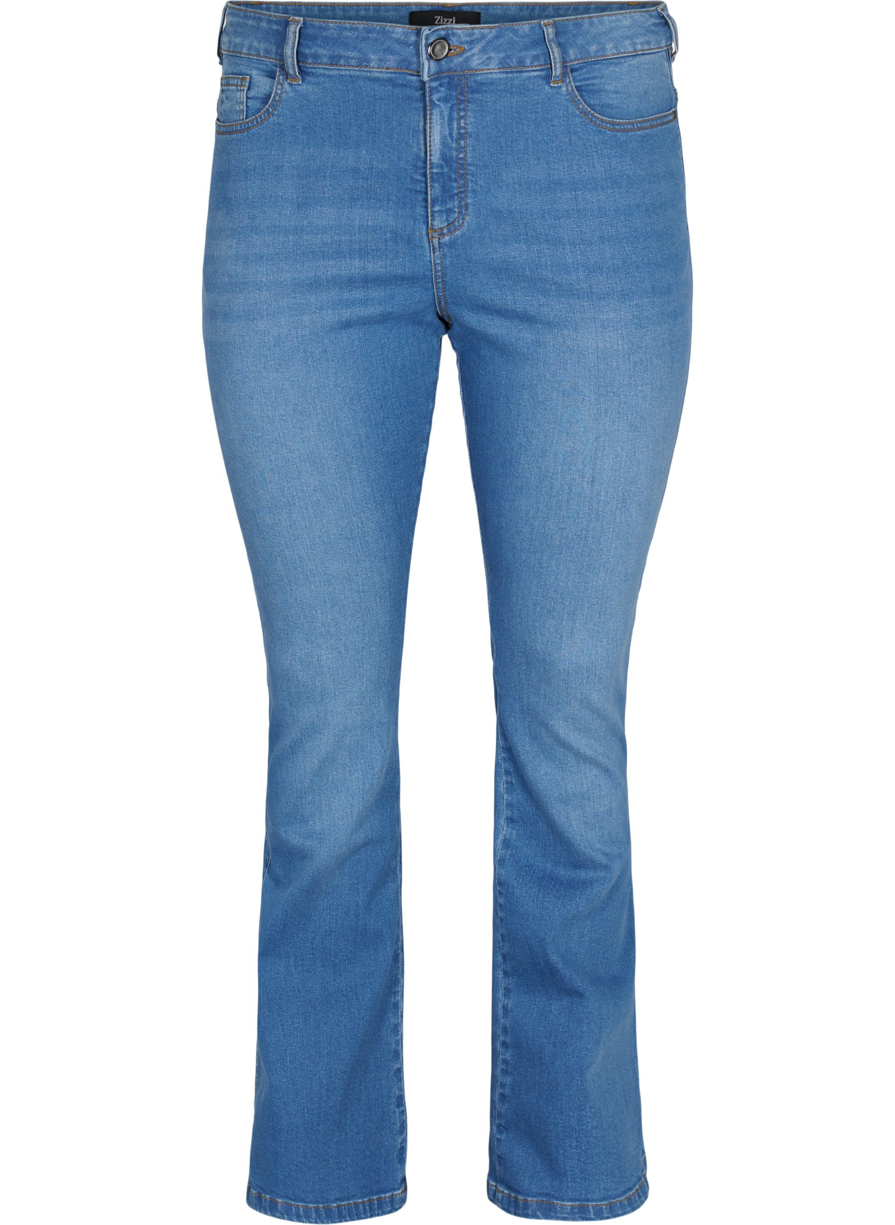 Hochtaillierte Ellen Bootcut Jeans, Light blue, Packshot image number 0