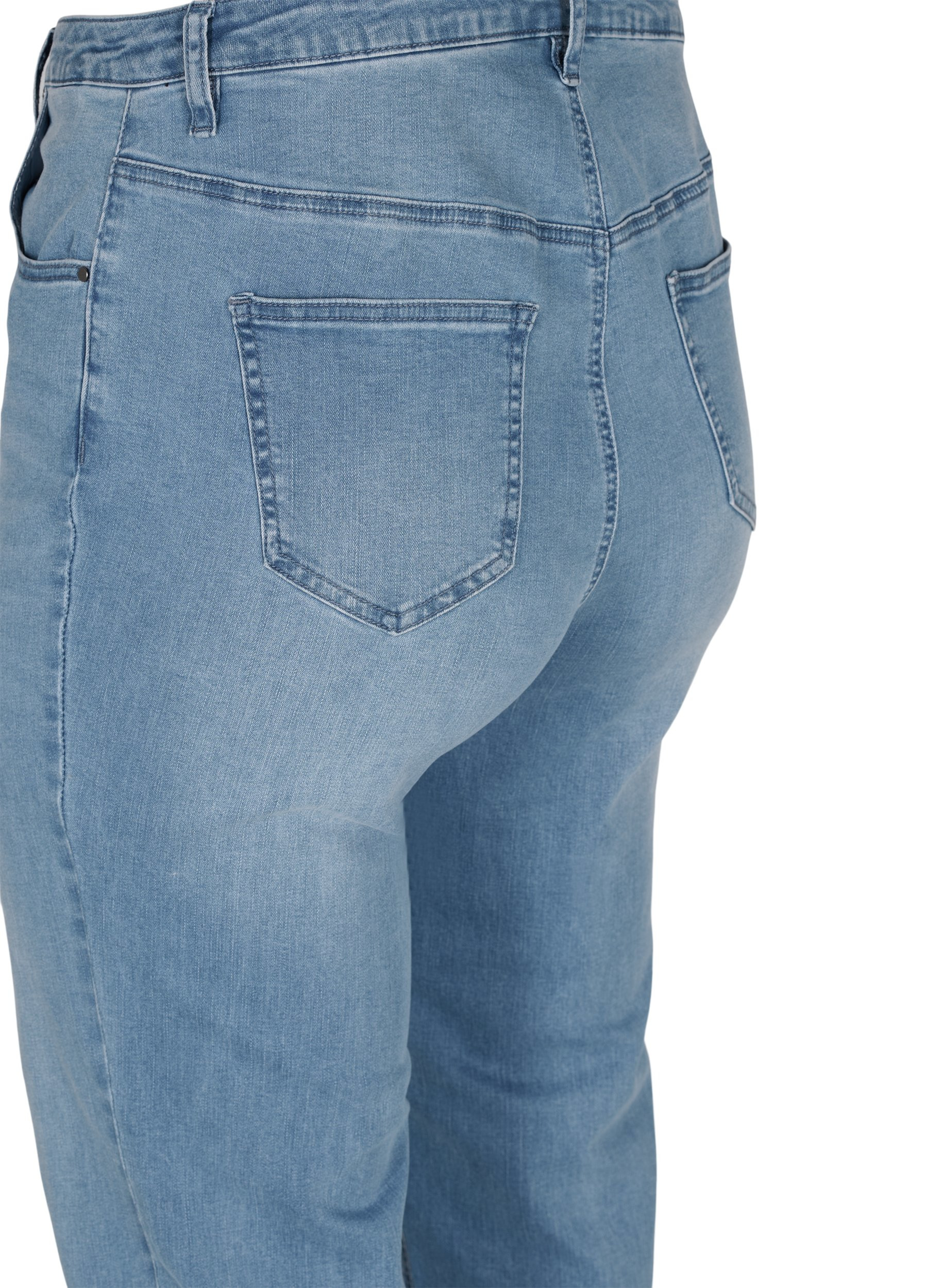 Jeans mit extra hoher Taille, Light blue, Packshot image number 3
