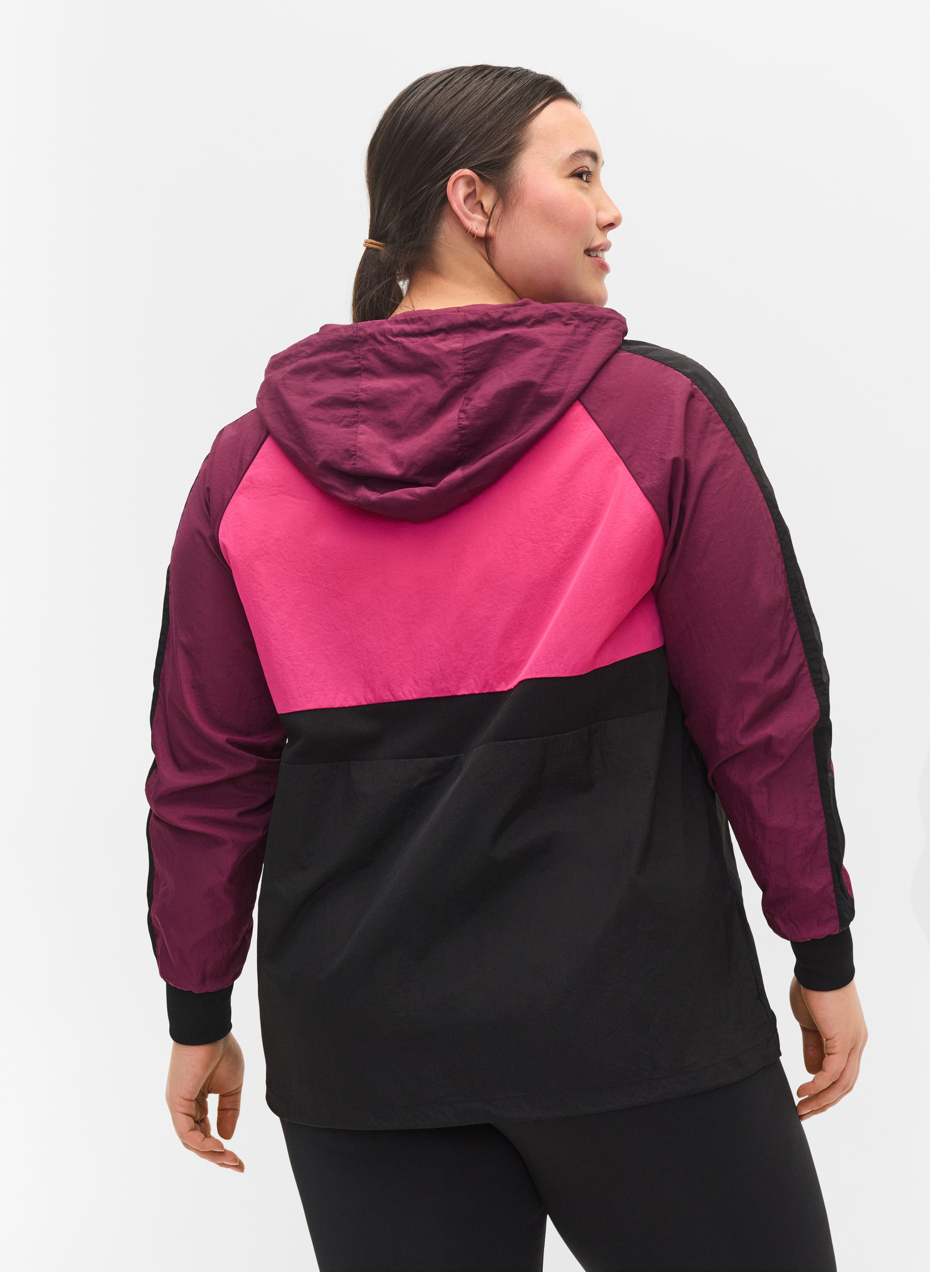 Sportjacke mit Colourblock , Black Comb, Model