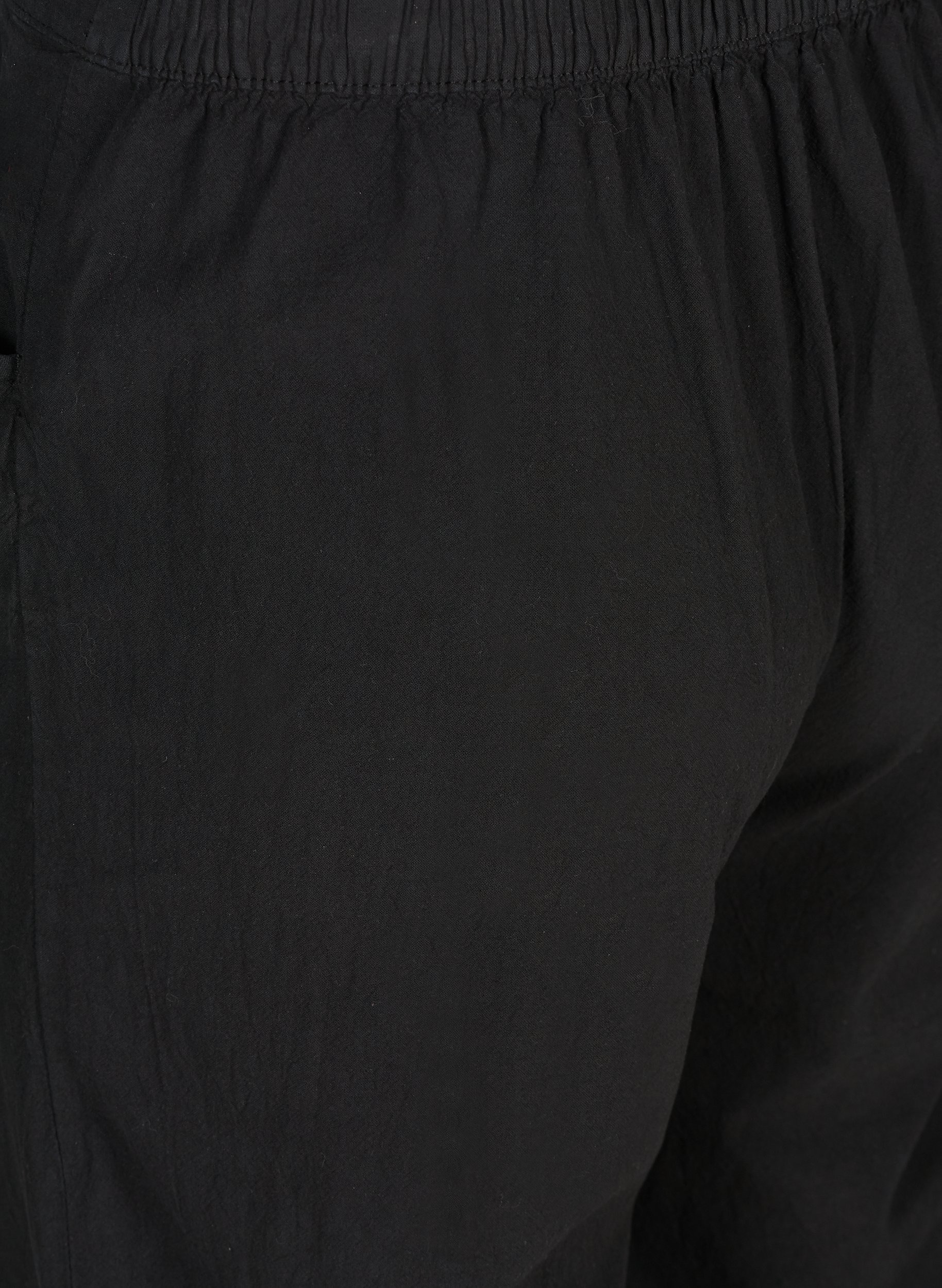 Lockere Culottes aus Baumwolle, Black, Packshot image number 3