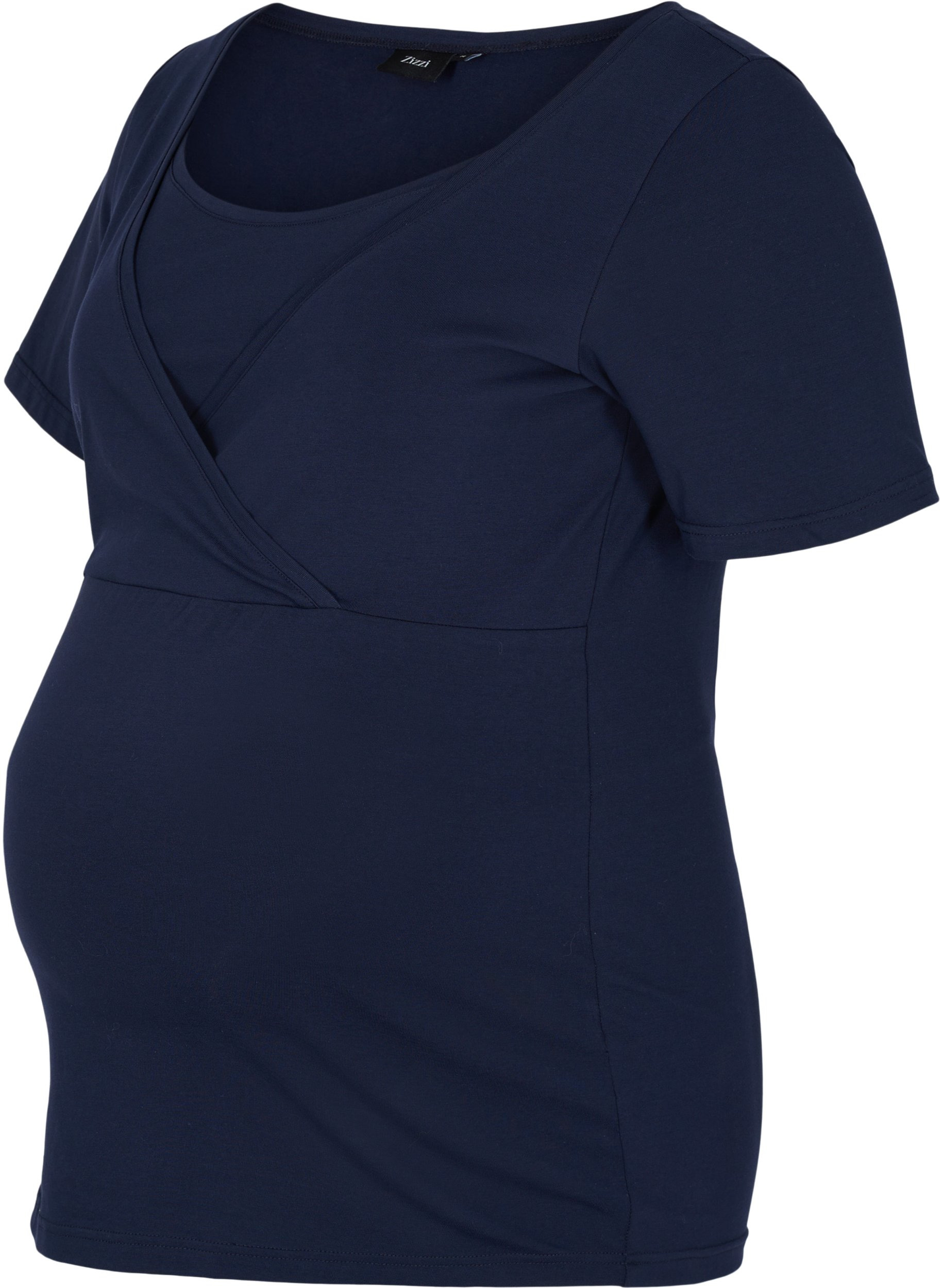 Kurzarm Schwangerschafts-T-Shirt aus Baumwolle, Night Sky
