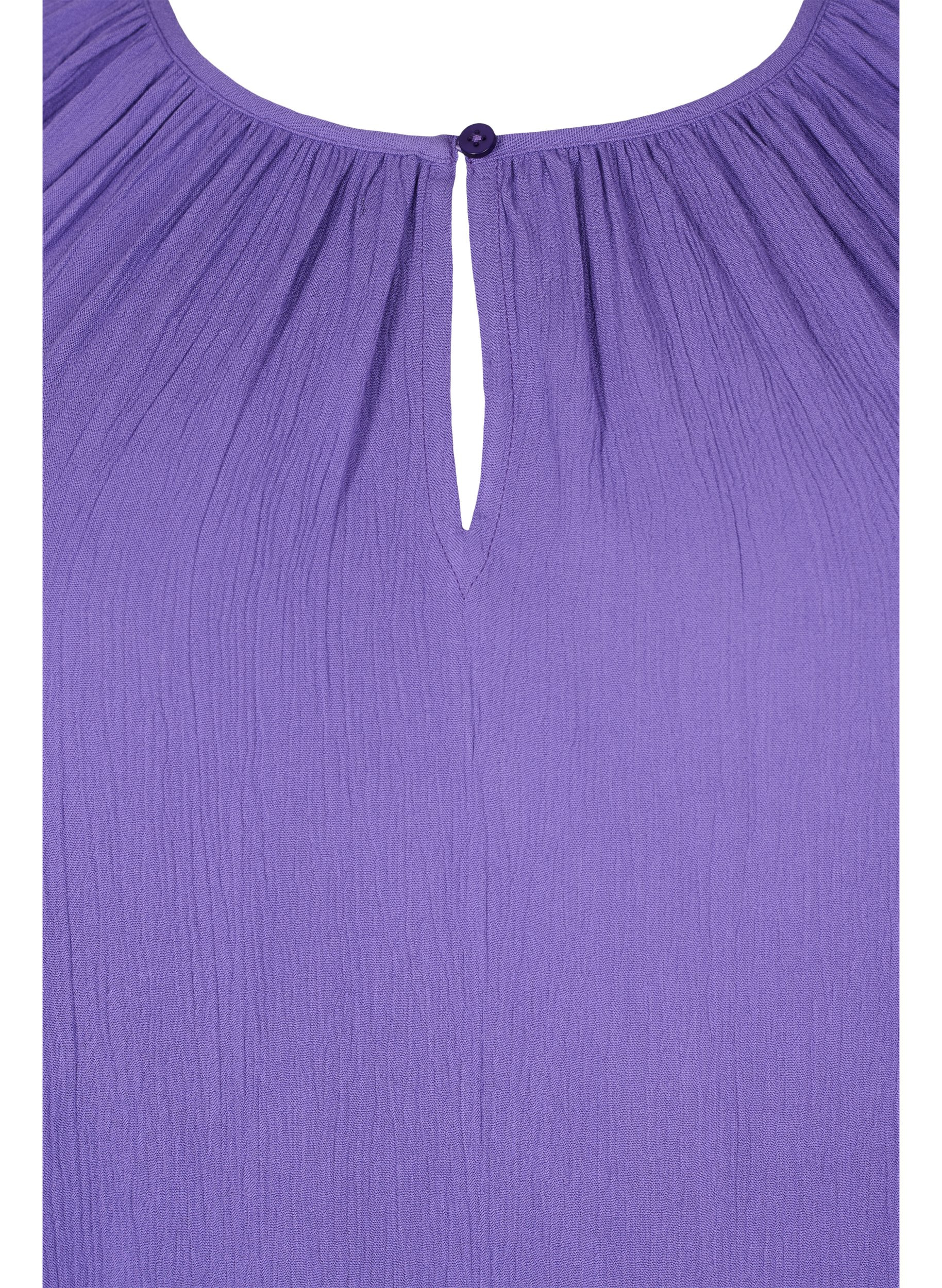 Kurzärmeliges Kleid aus Viskose, Passion Flower, Packshot image number 2