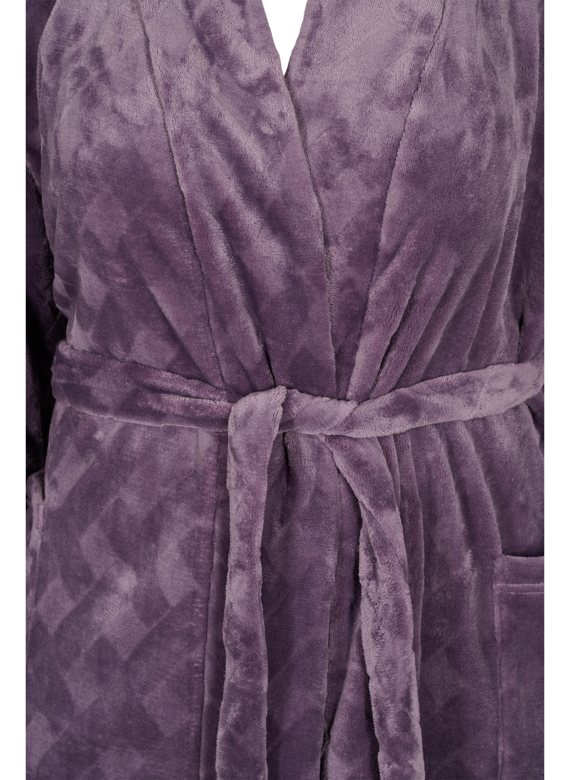Langer Morgenmantel mit Taschen, Vintage Violet, Packshot image number 2