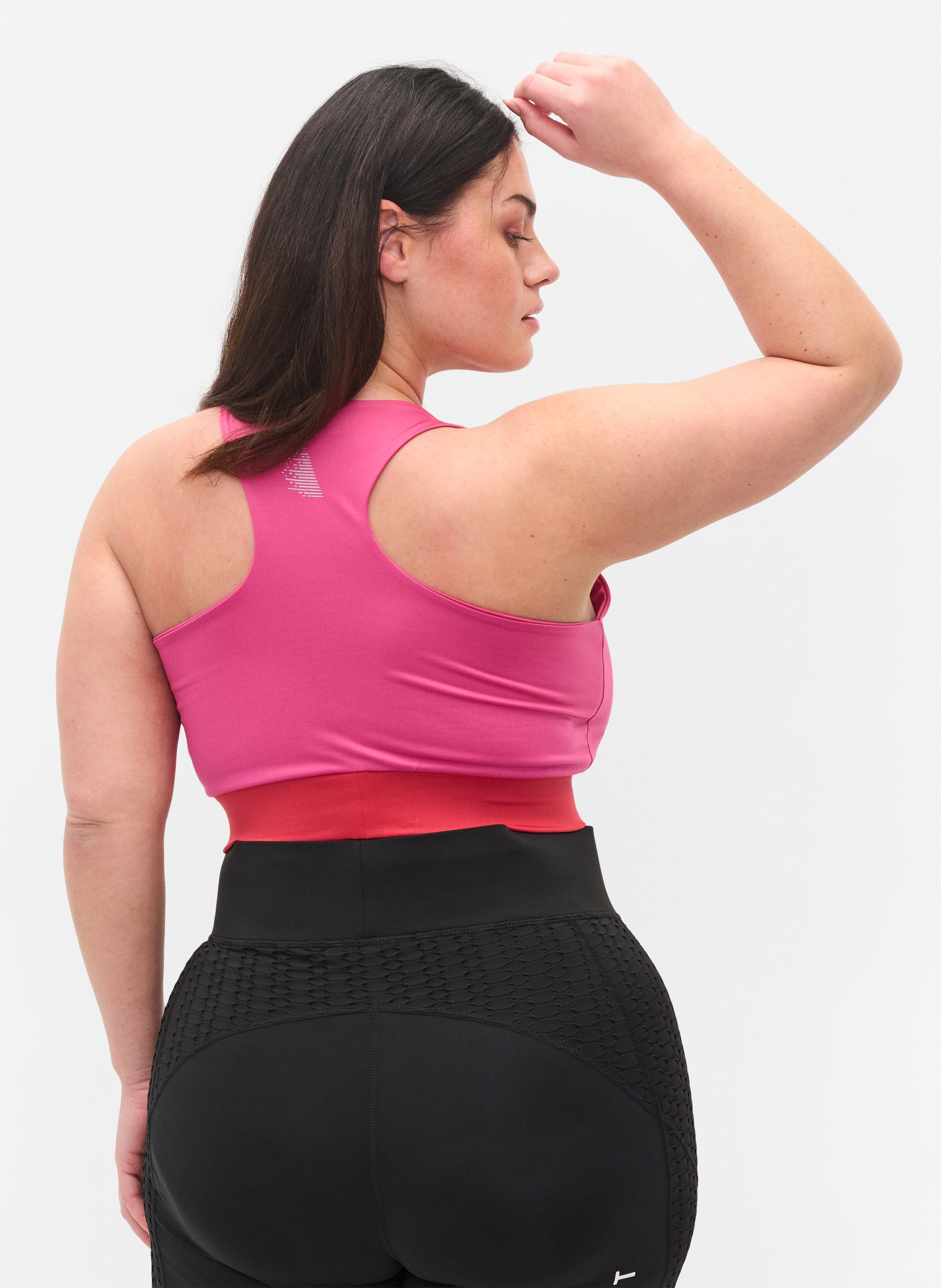 Sport-BH mit Mesh, Fuchsia Purple, Model