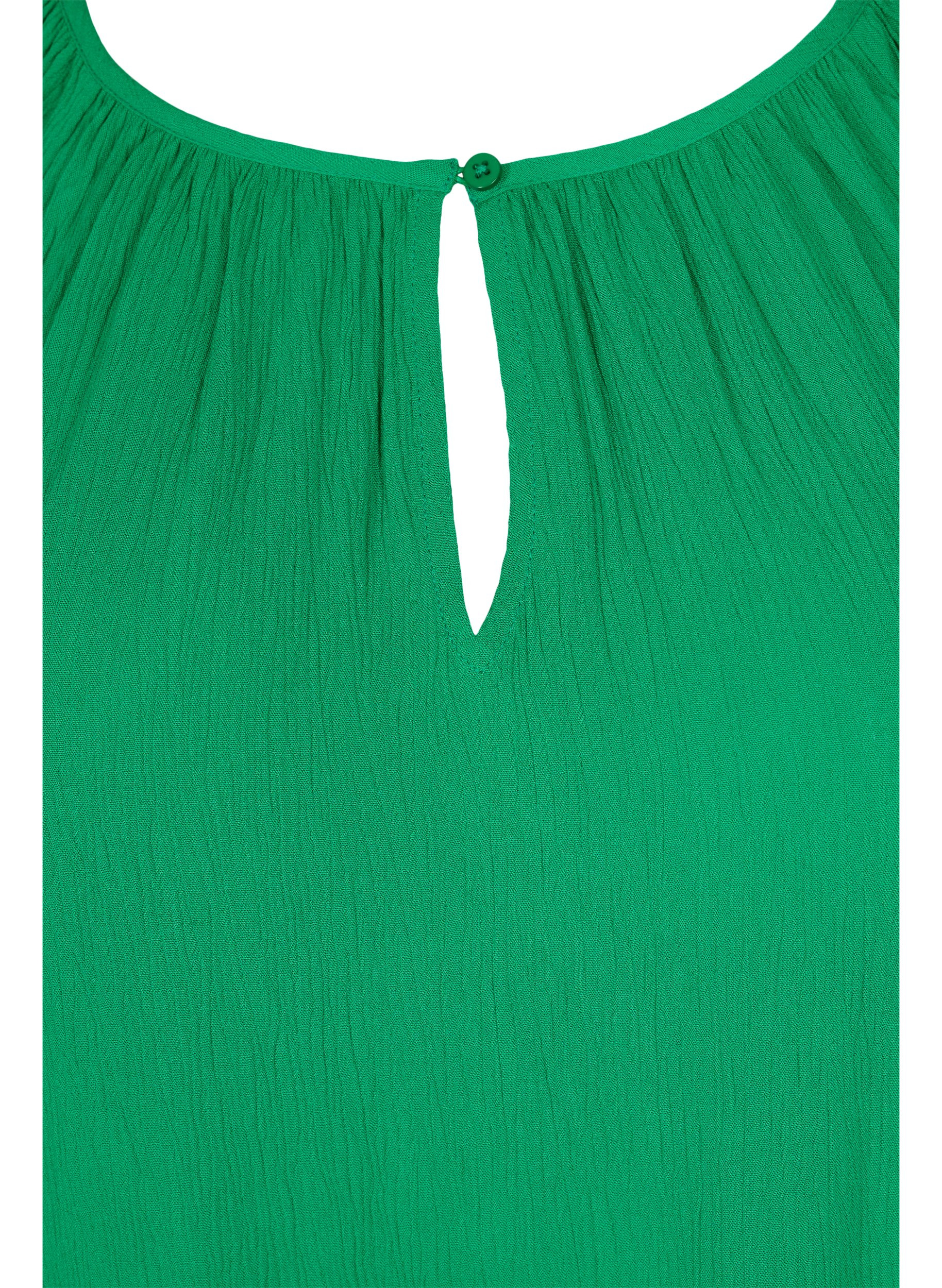 Tunika aus Viskose mit 3/4-Ärmeln, Jolly Green, Packshot image number 2