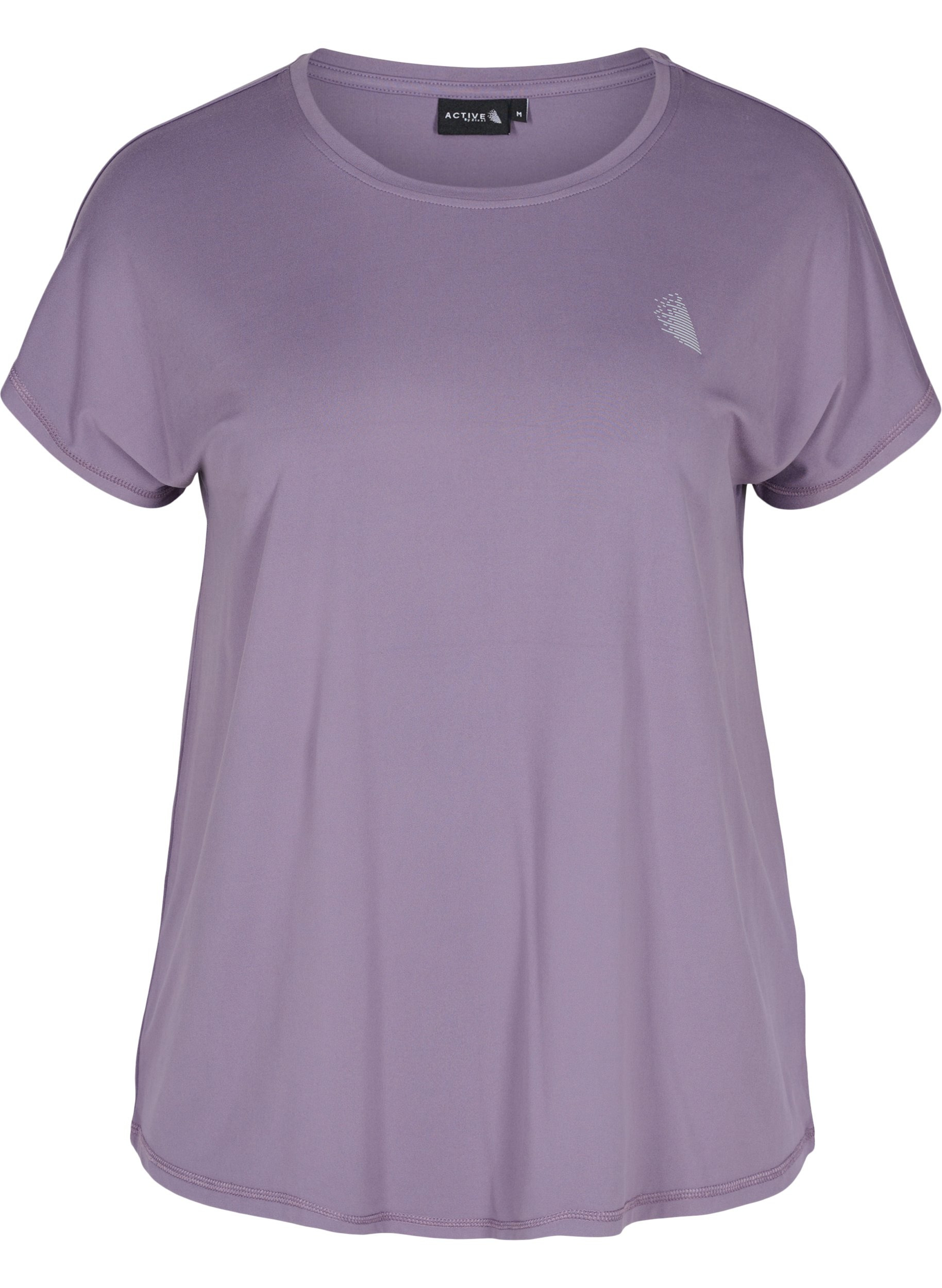 Einfarbiges Trainings-T-Shirt, Purple Sage, Packshot image number 0