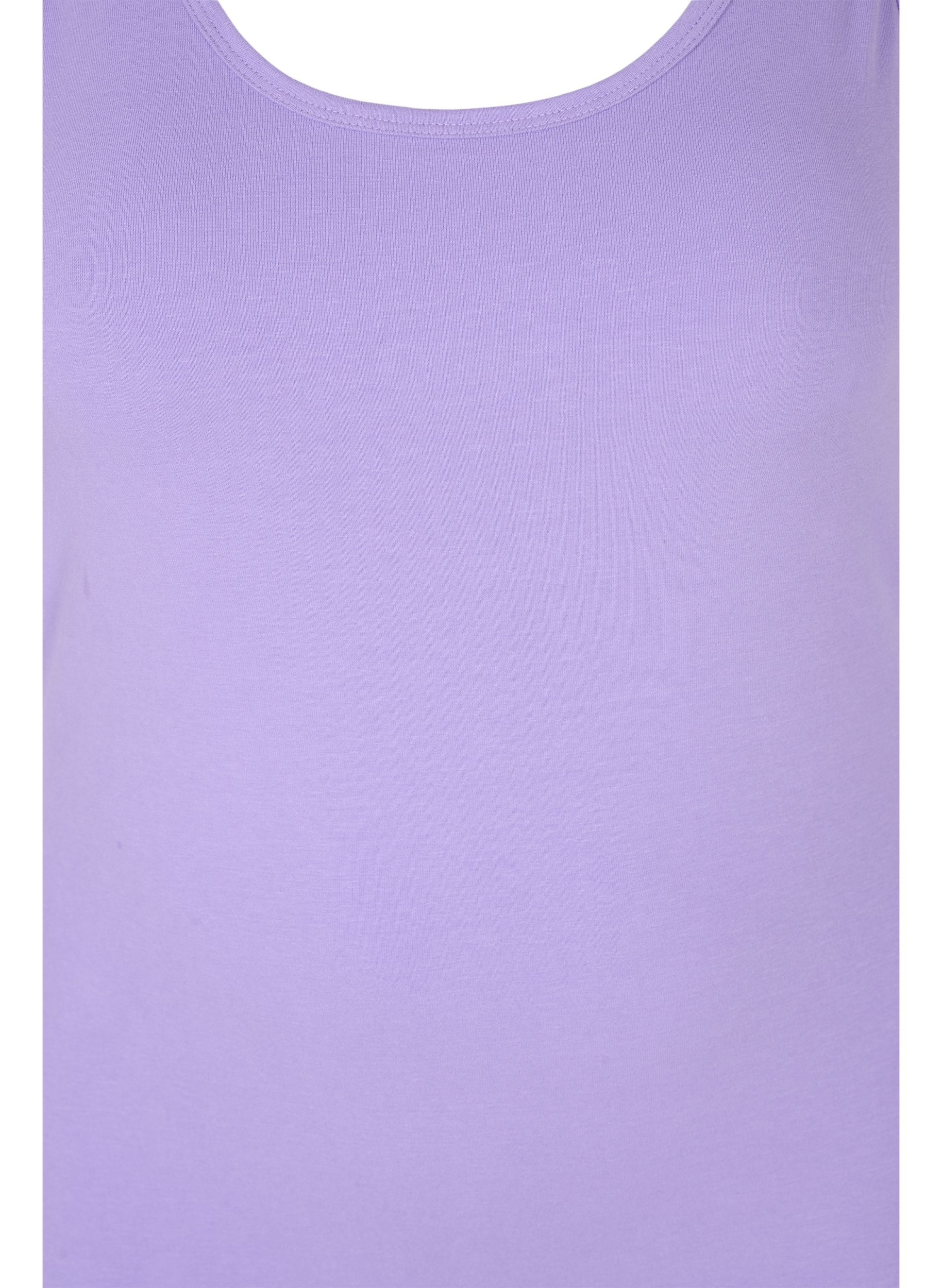 Einfarbiges basic Top aus Baumwolle, Paisley Purple, Packshot image number 2