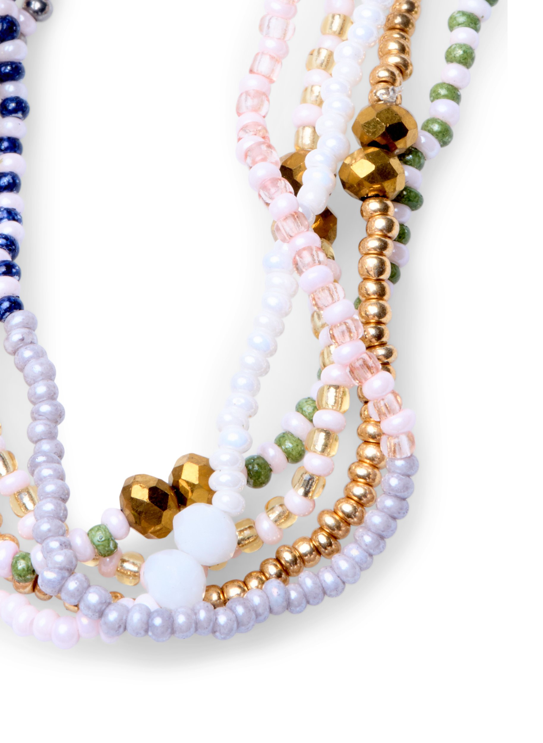 Set mit Perlen, Armband und Ring, Pastel Mix, Packshot image number 1