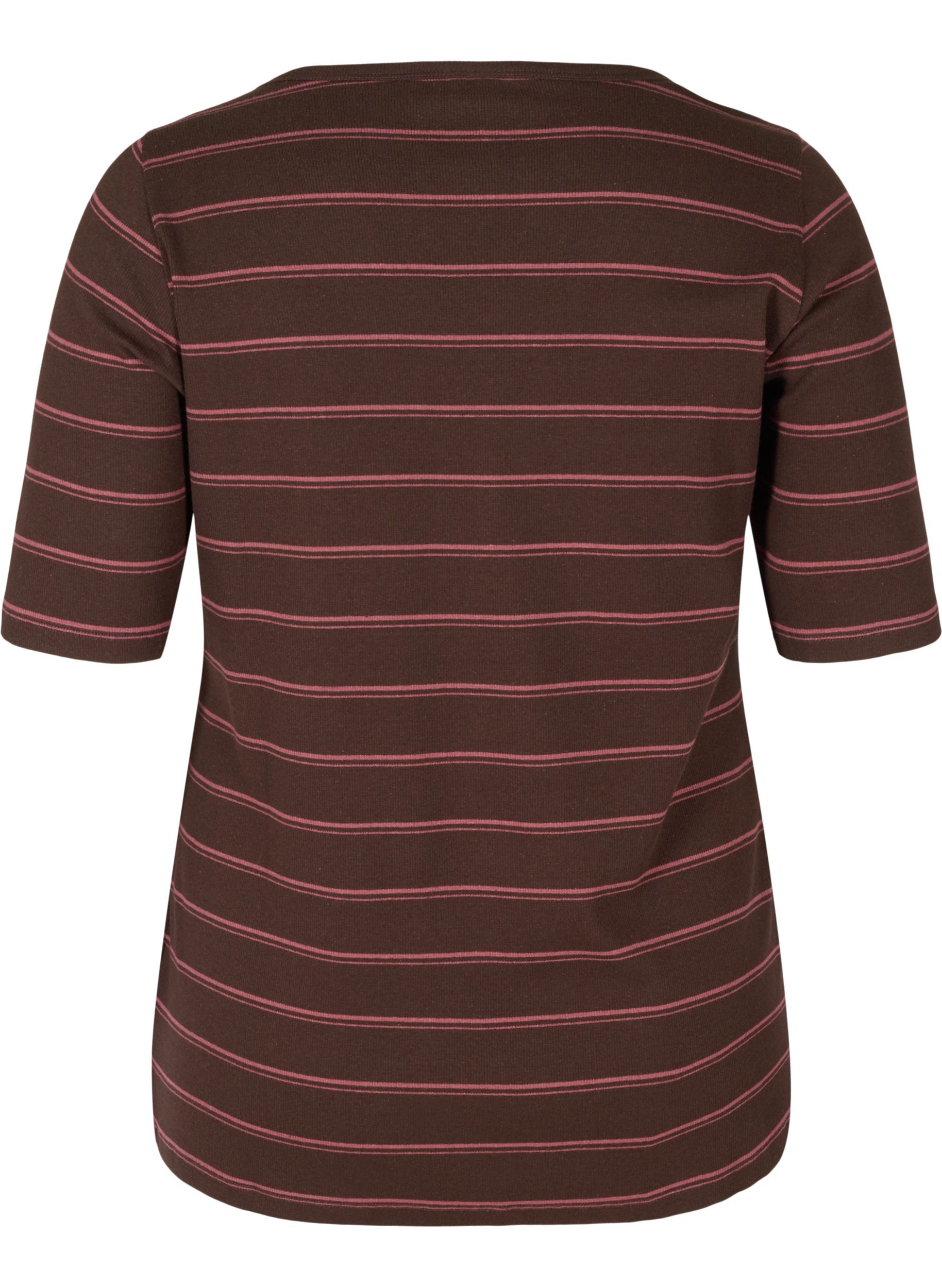 Gestreiftes T-Shirt aus Baumwolle mit Ripp, Mole Stripe, Packshot image number 1