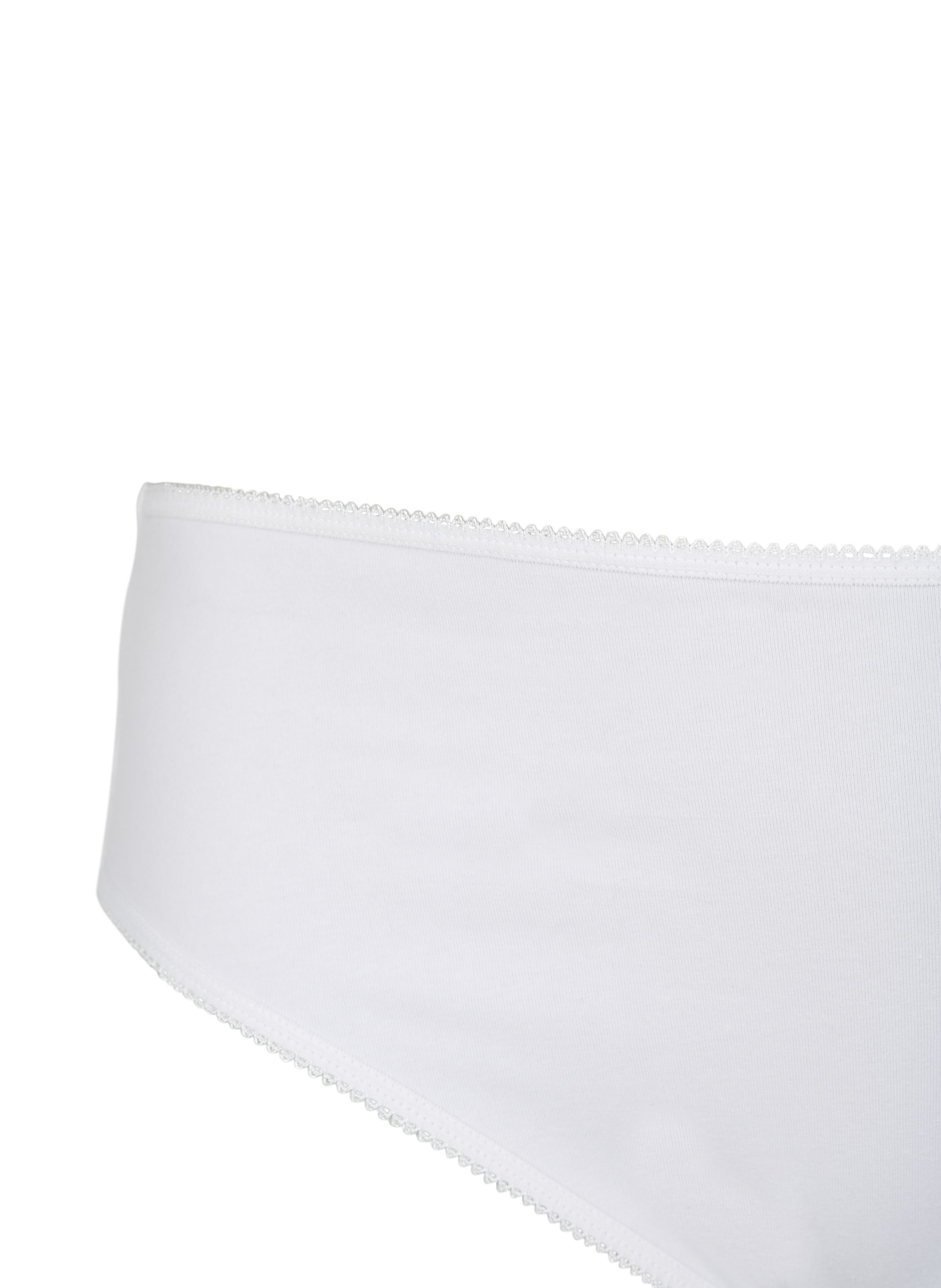 3er Baumwollslips mit hoher Taille, Bright White, Packshot image number 2