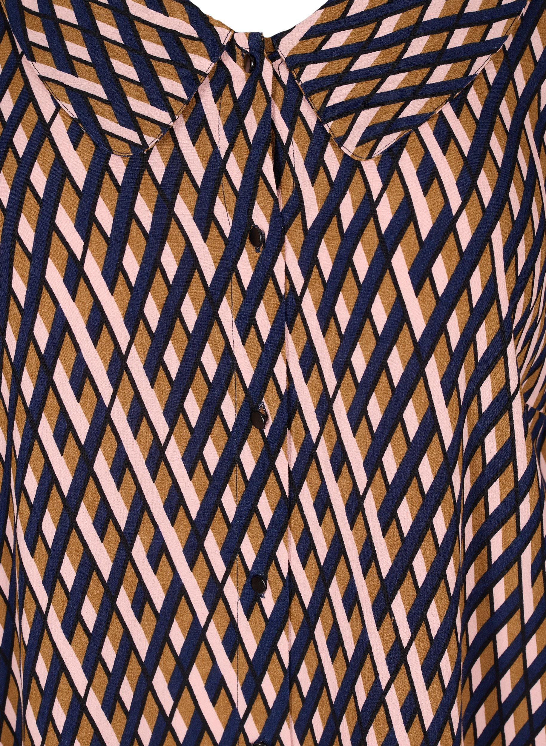 Viskosekleid mit Print und Kragen, Graphic AOP, Packshot image number 2