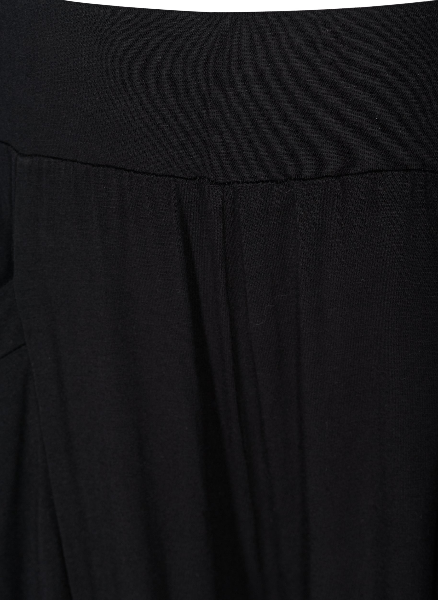 Lockere Hose aus Viskose mit Taschen, Black, Packshot image number 3
