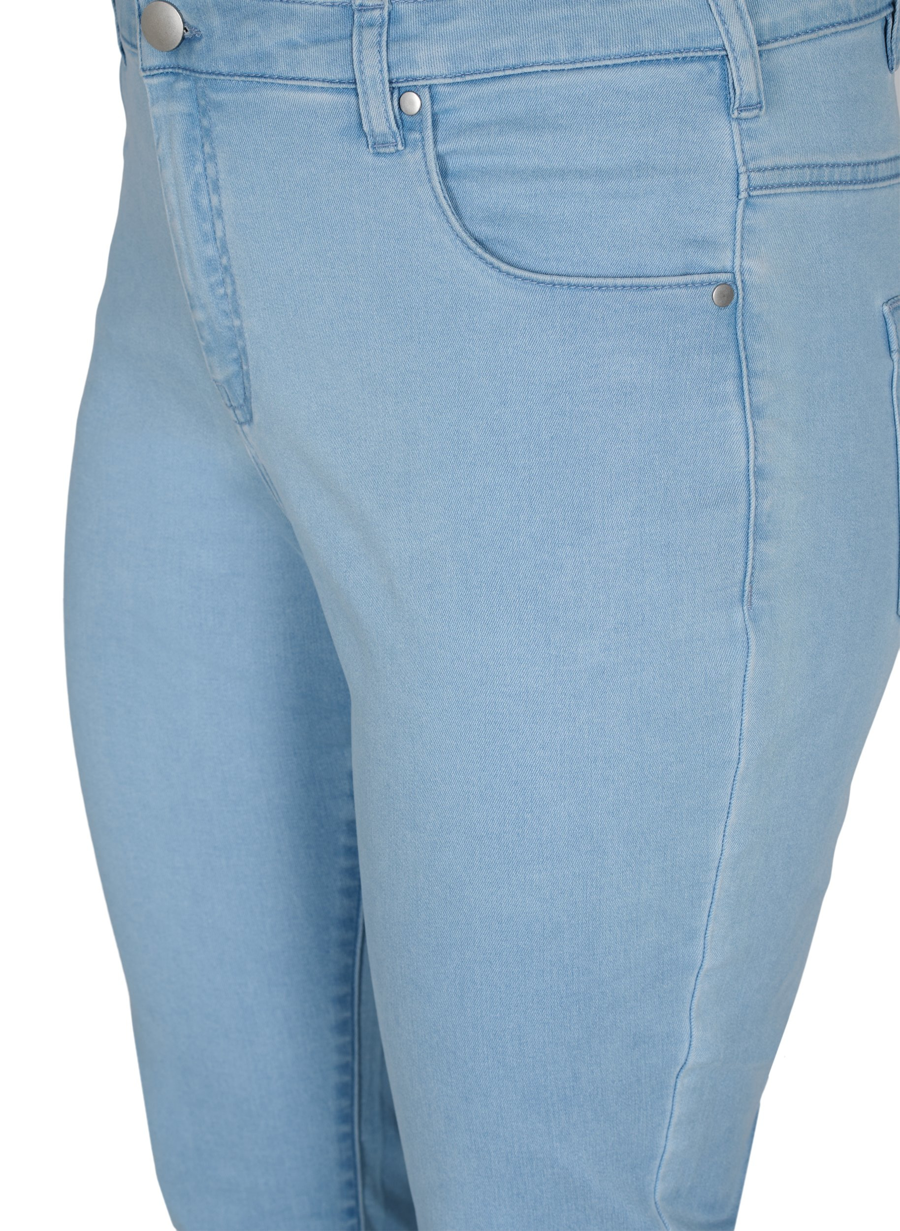 Slim Fit Emily Jeans mit normaler Taille, Ex Lt Blue, Packshot image number 2