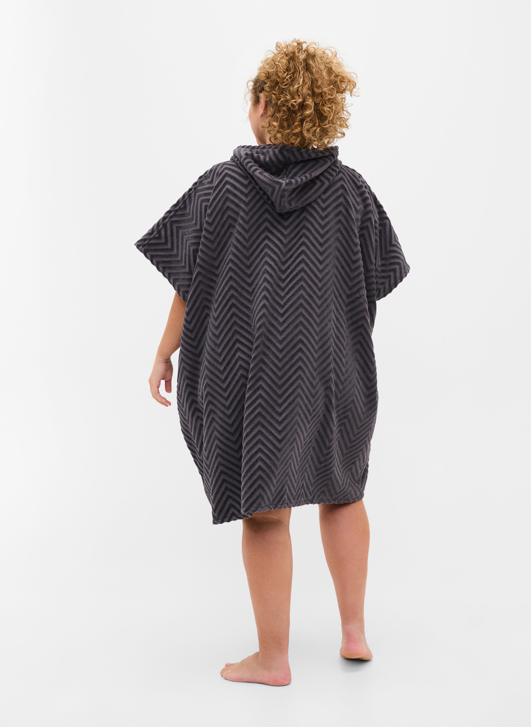 Badeponcho aus Baumwolle, Grey, Model