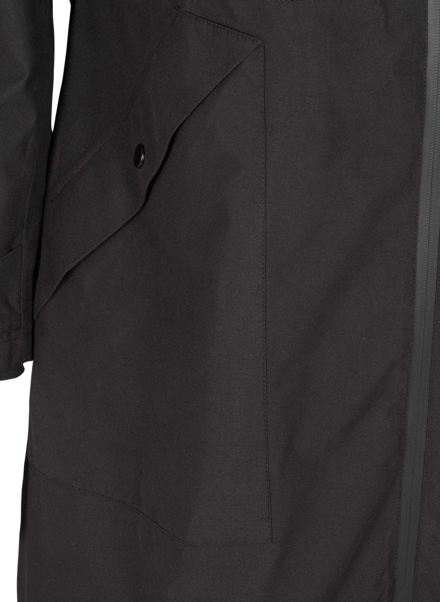 Wasserdichte Jacke mit abnehmbarer Kapuze, Black, Packshot image number 3