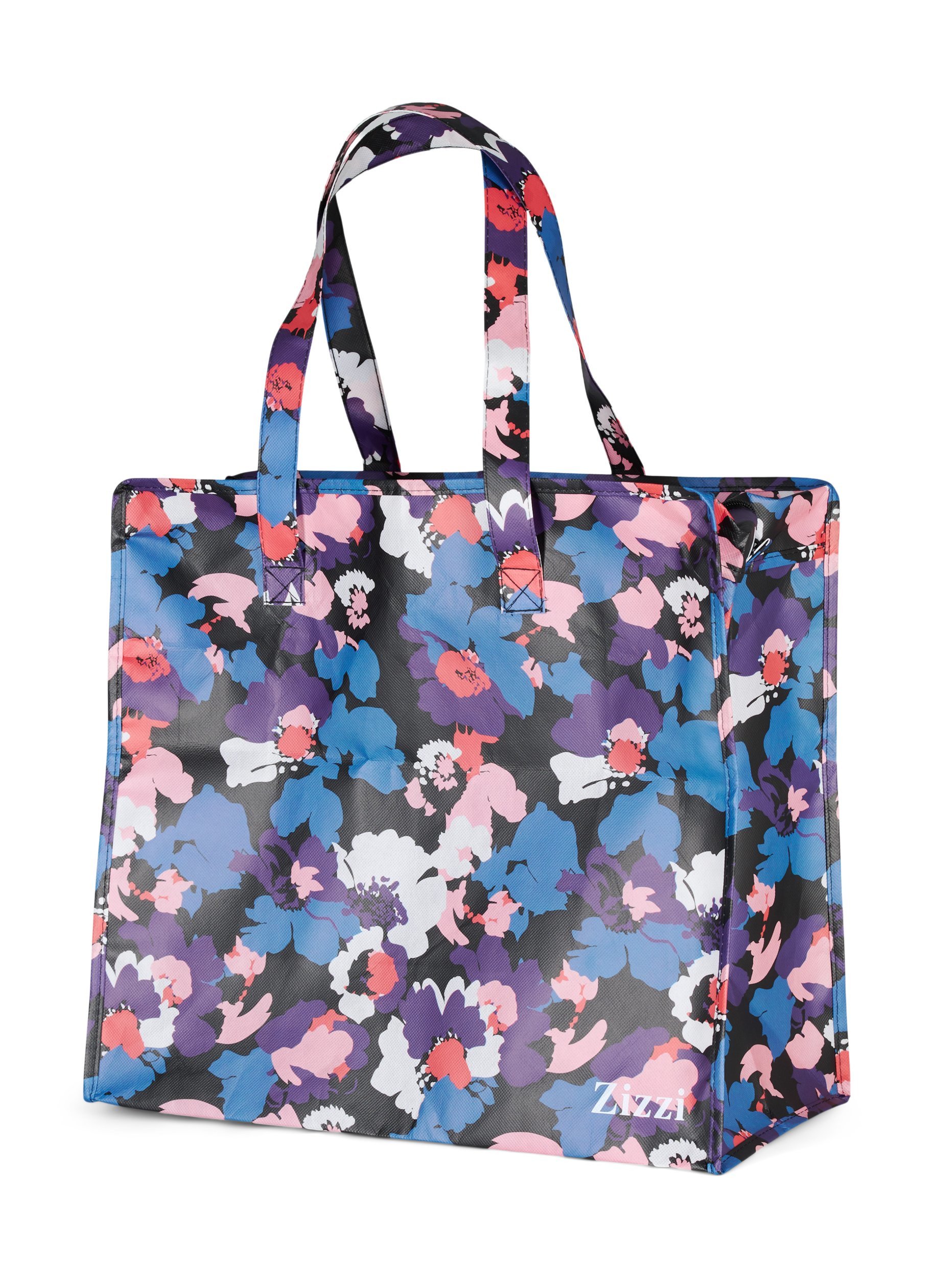 Einkaufstasche mit Reißverschluss, Key Largo Flower AOP