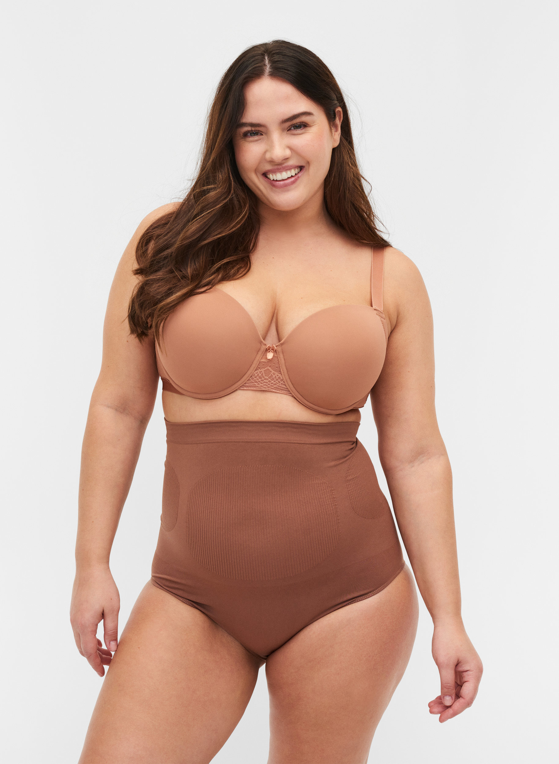 Hochtaillierter Shapewear Slip, Clove, Model