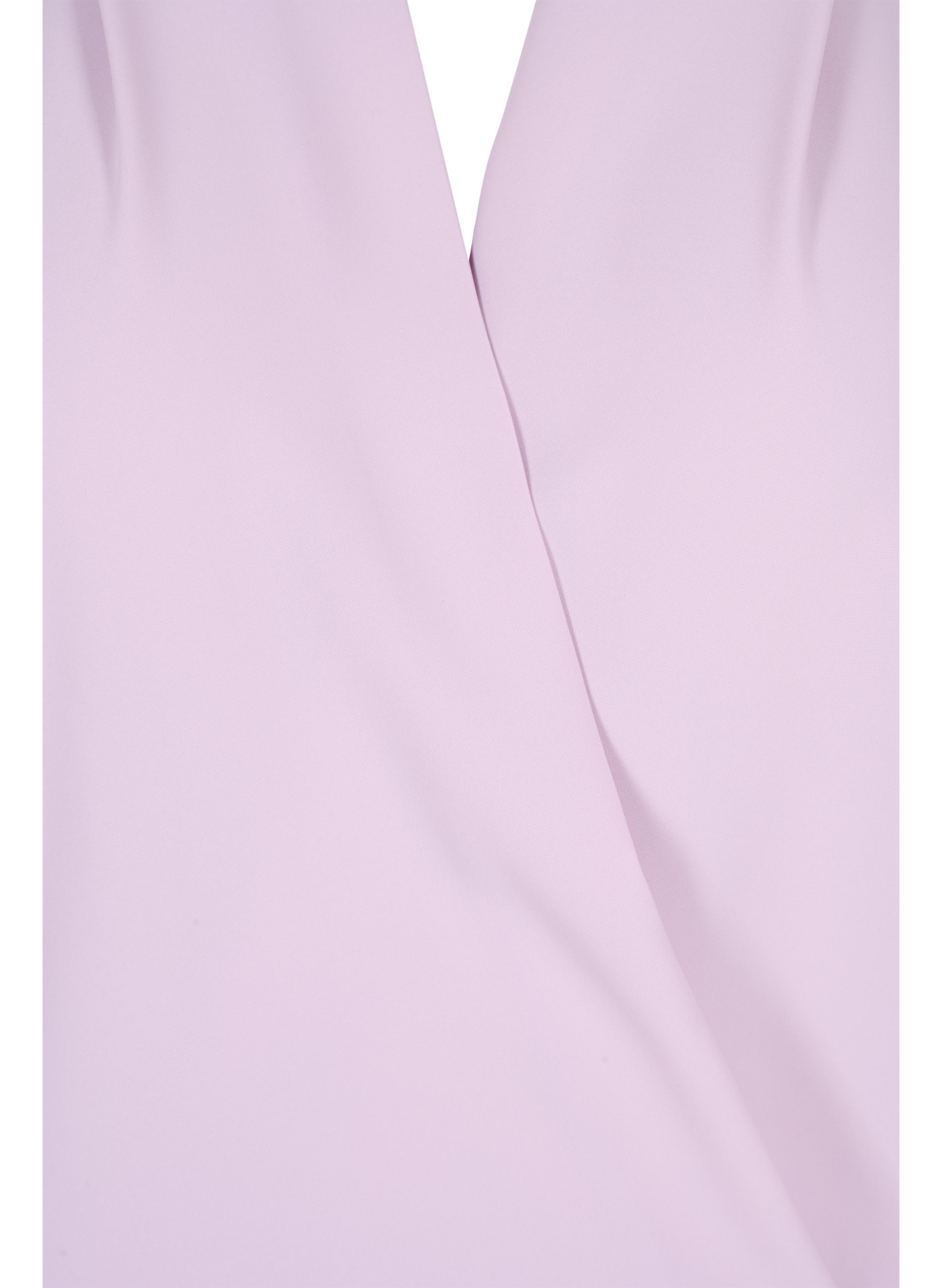 Bluse mit Wickel-Look, V-Ausschnitt und 3/4-Ärmel, Lavender Frost, Packshot image number 2
