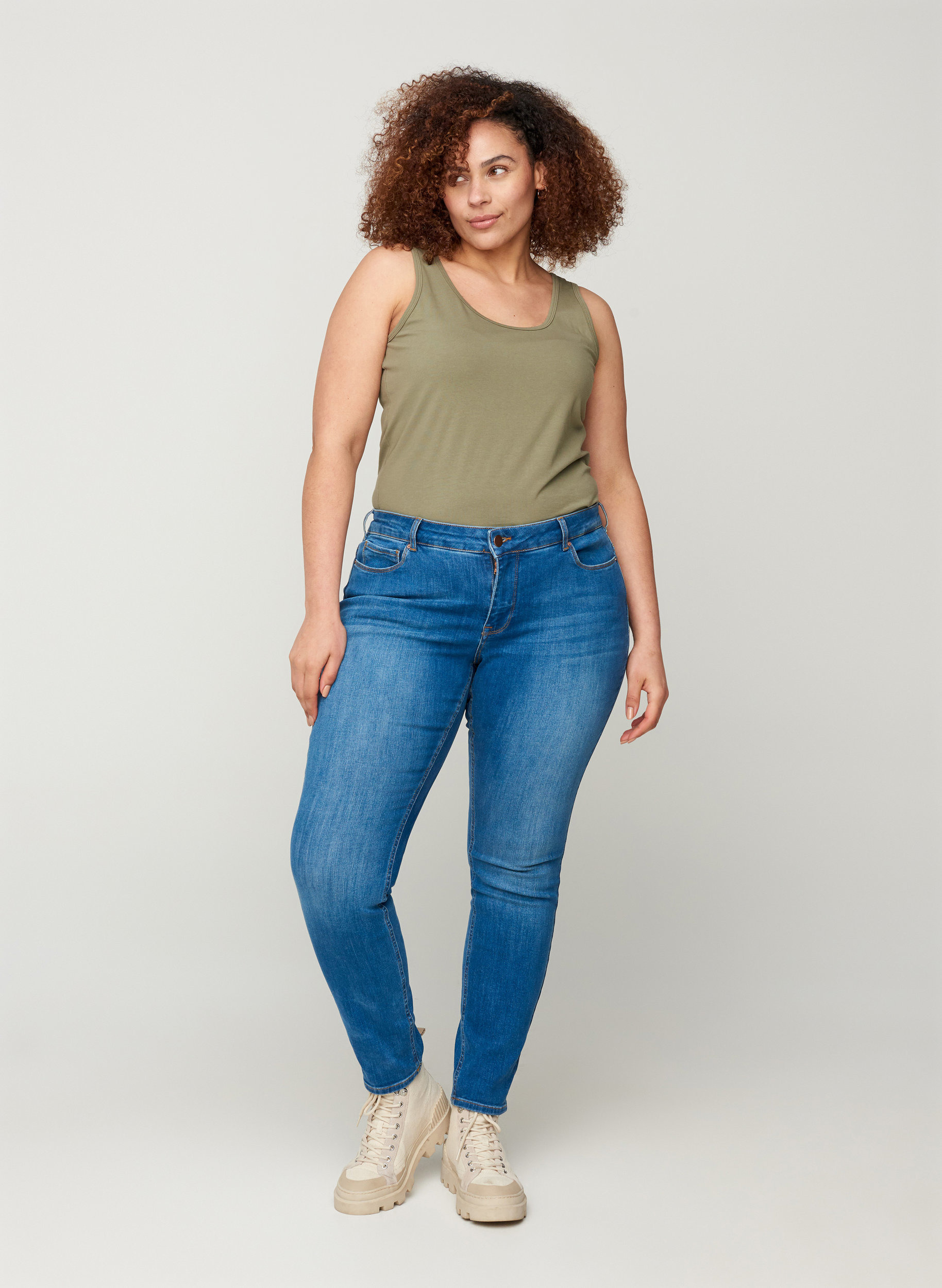Extra Slim Sanna Jeans, Blue denim, Model image number 0