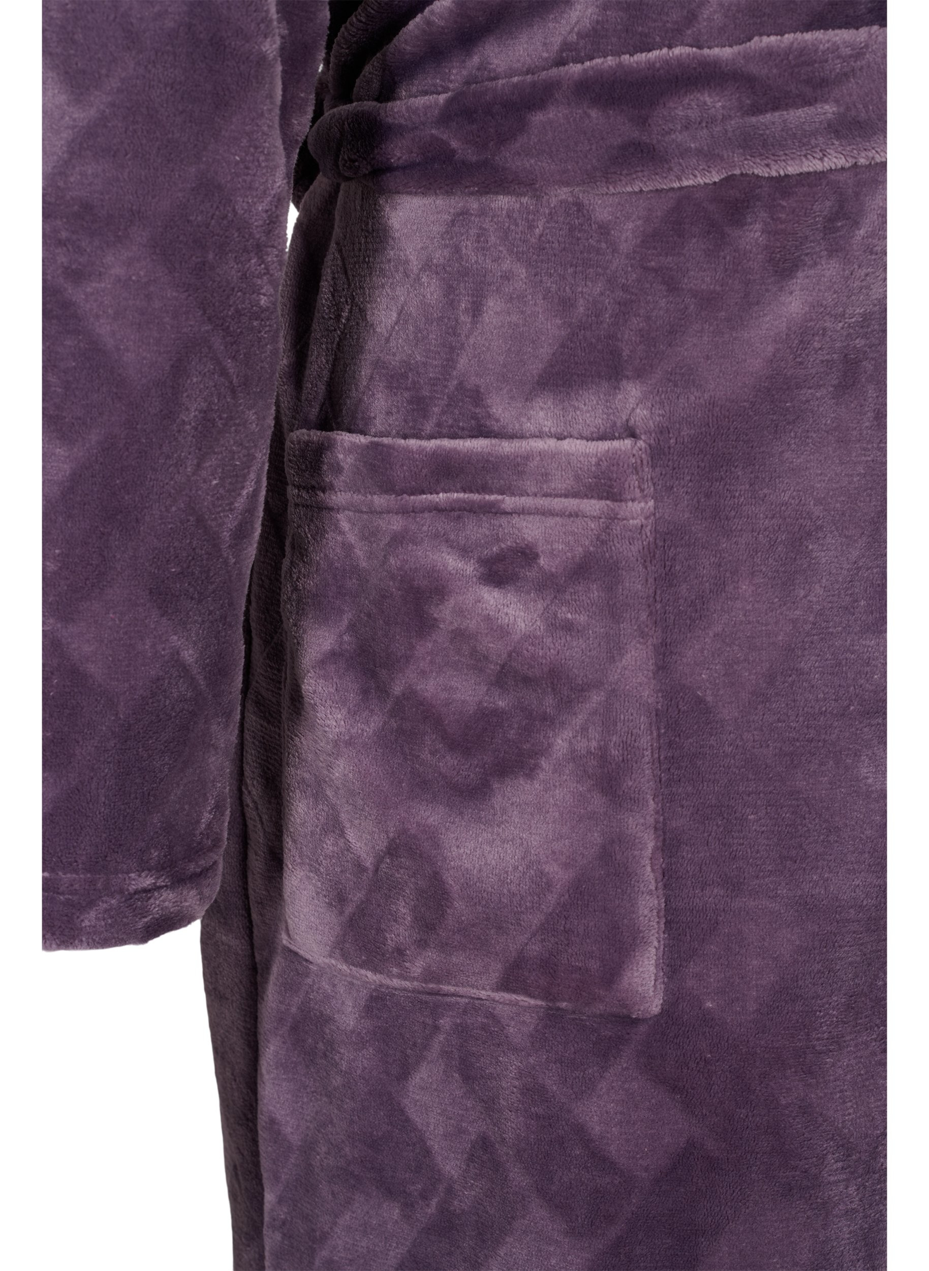 Langer Morgenmantel mit Taschen, Vintage Violet, Packshot image number 3