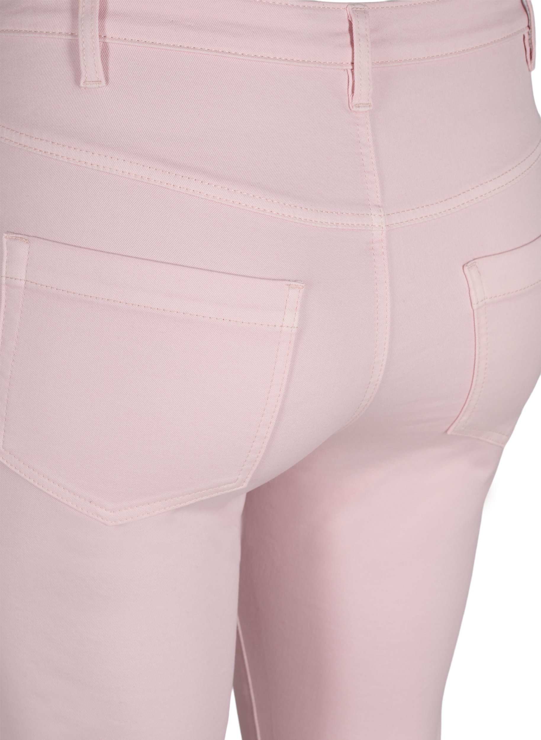 Super Slim Amy Jeans mit hoher Taille, Chalk Pink, Packshot image number 3