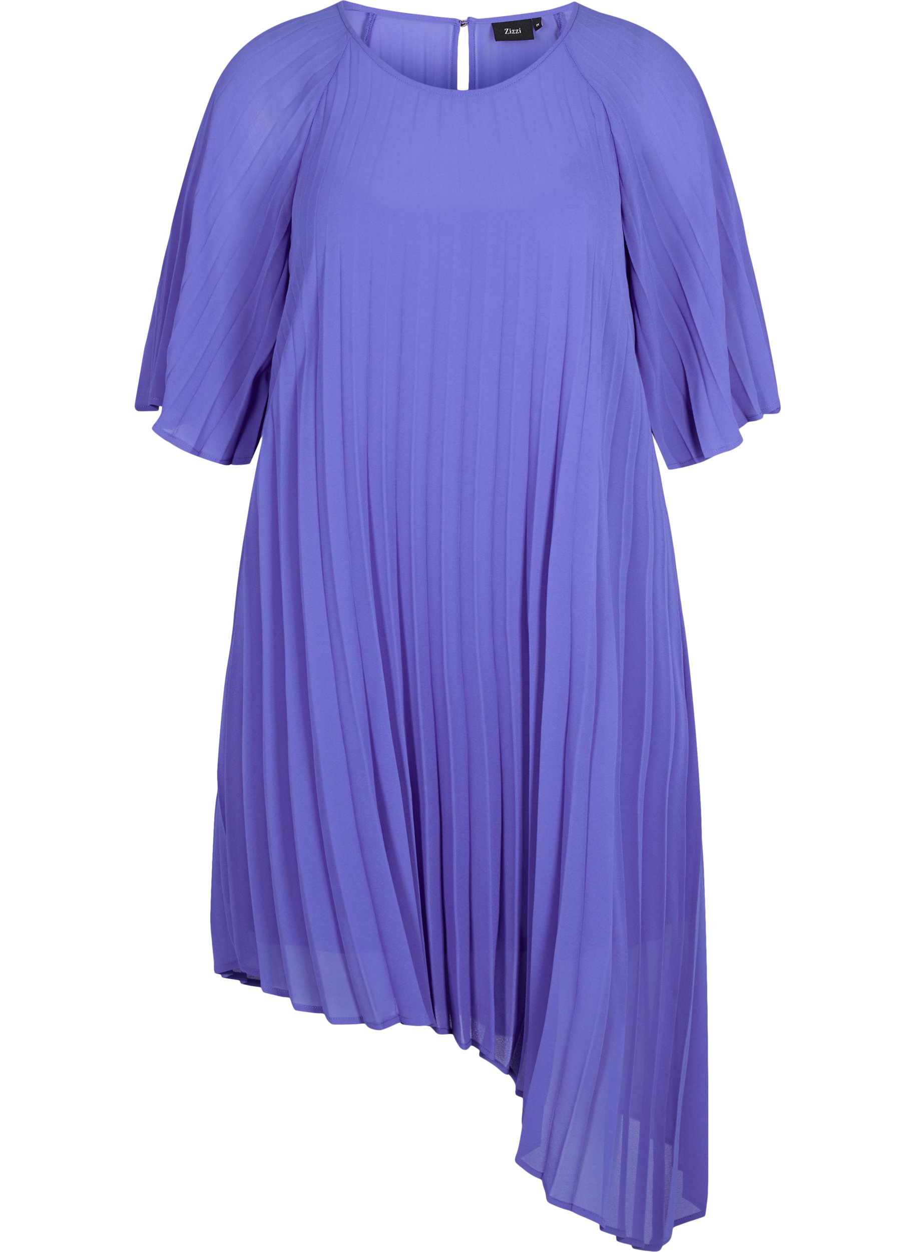 Kleid mit 2/4 Ärmeln und A-Linie, Dazzling Blue, Packshot image number 0