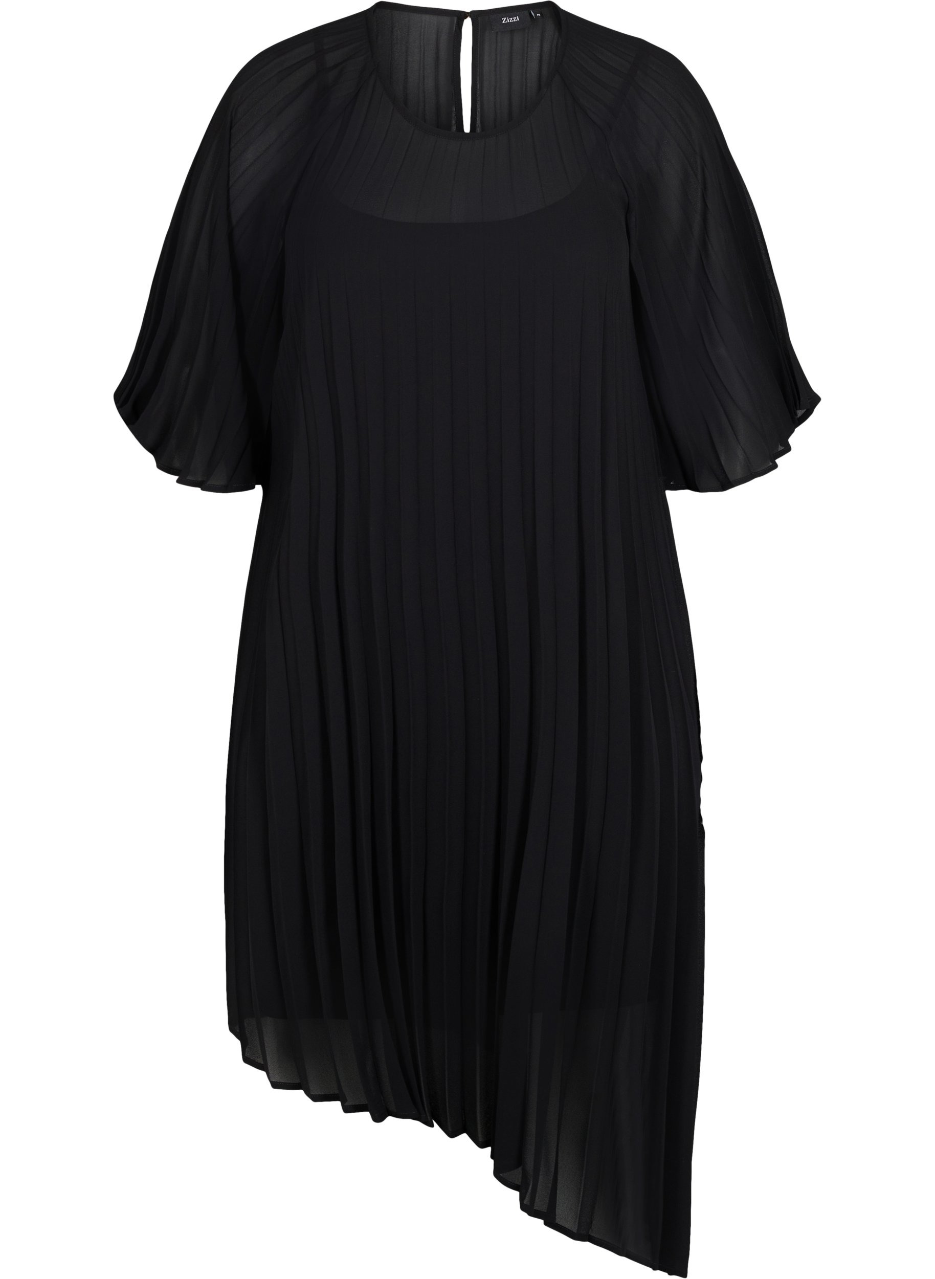 Kleid mit 2/4 Ärmeln und A-Linie, Black, Packshot image number 0
