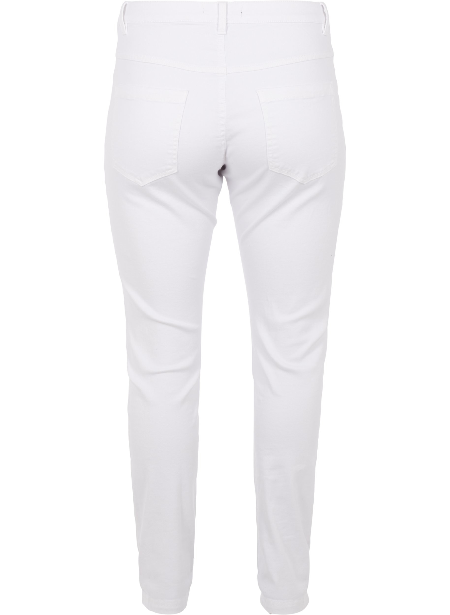 Slim Fit Emily Jeans mit normaler Taille, Br. White, Packshot image number 1
