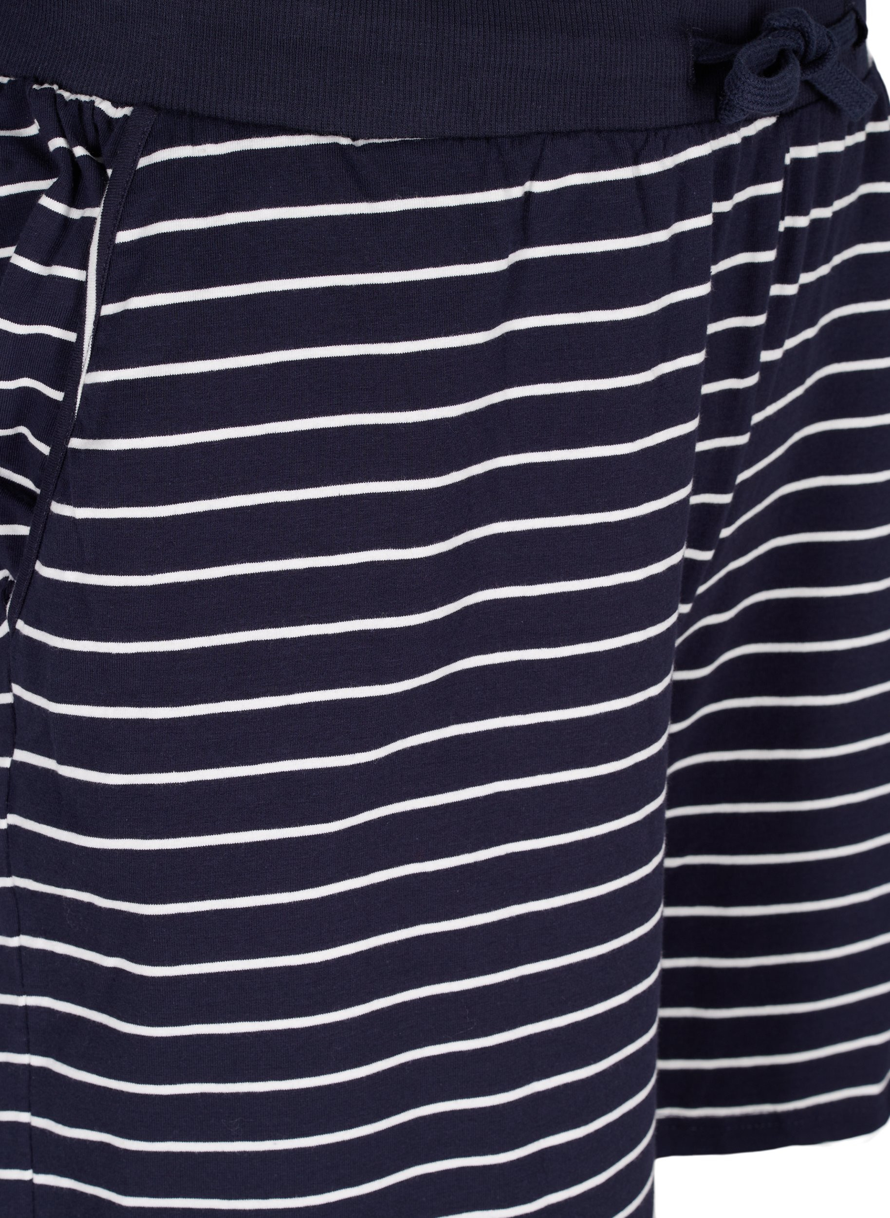 Shorts aus Baumwolle mit Taschen, Blue Stripe, Packshot image number 2