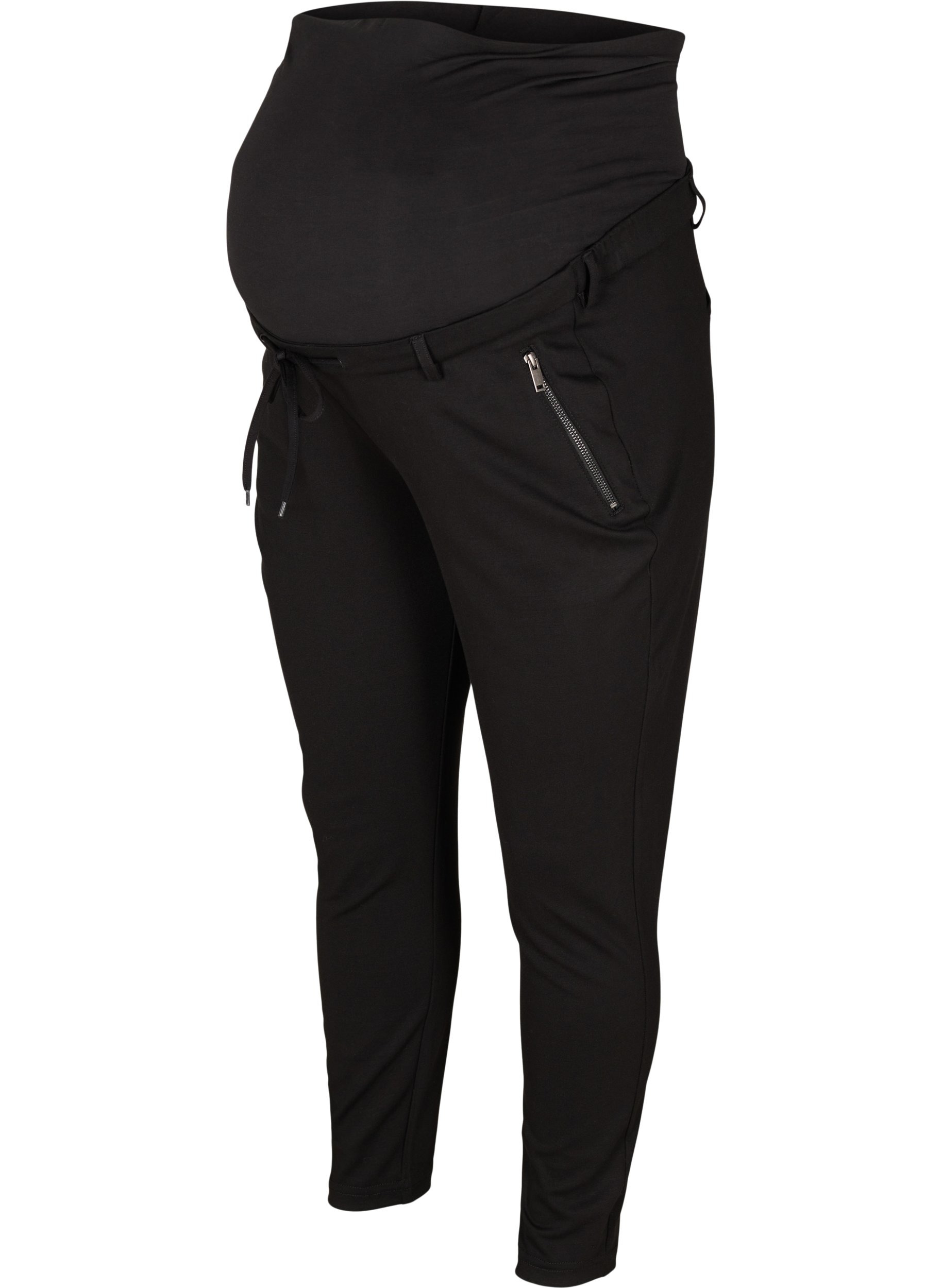 Schwangerschafts-Maddison-Hose mit Reißverschluss, Black, Packshot image number 0