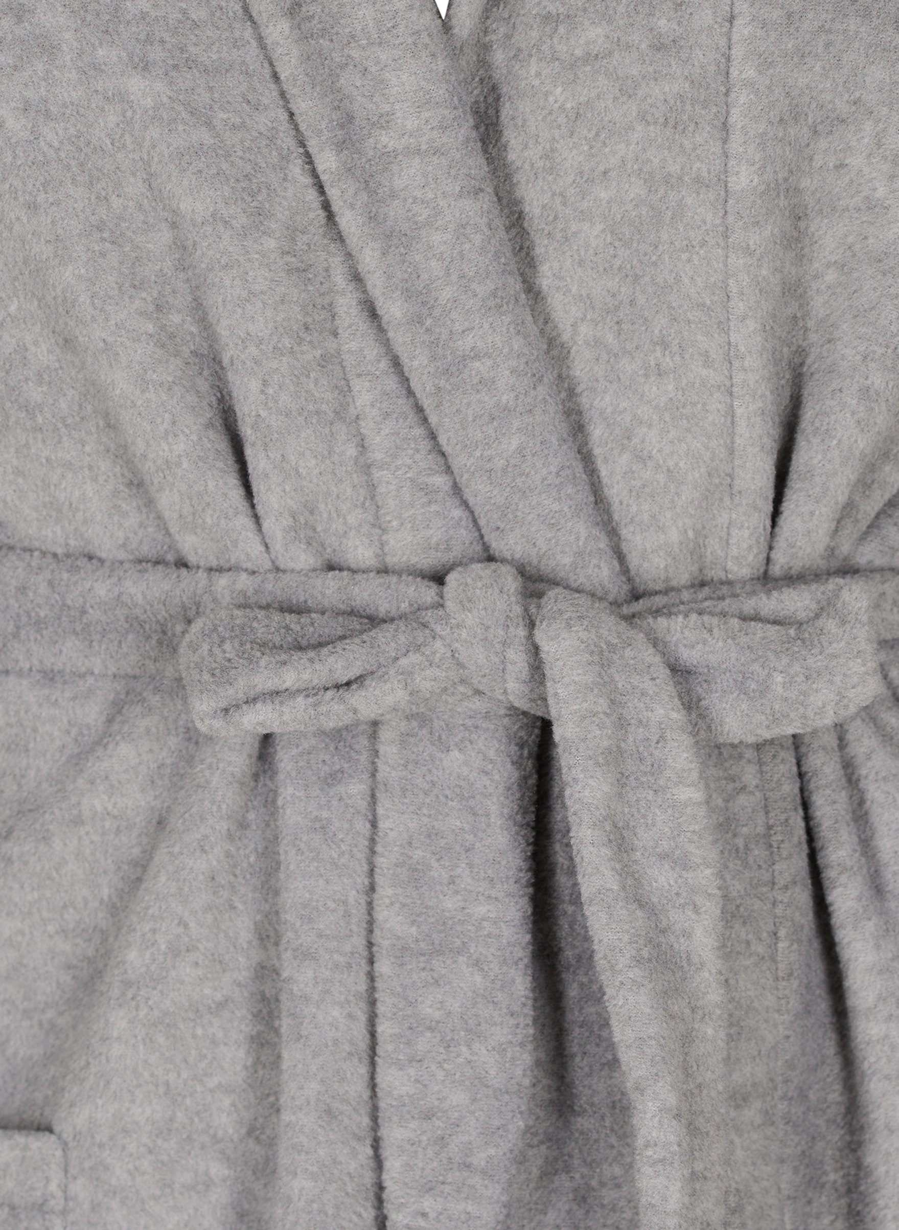 Morgenmantel mit Kapuze und Taschen, Grey, Packshot image number 2