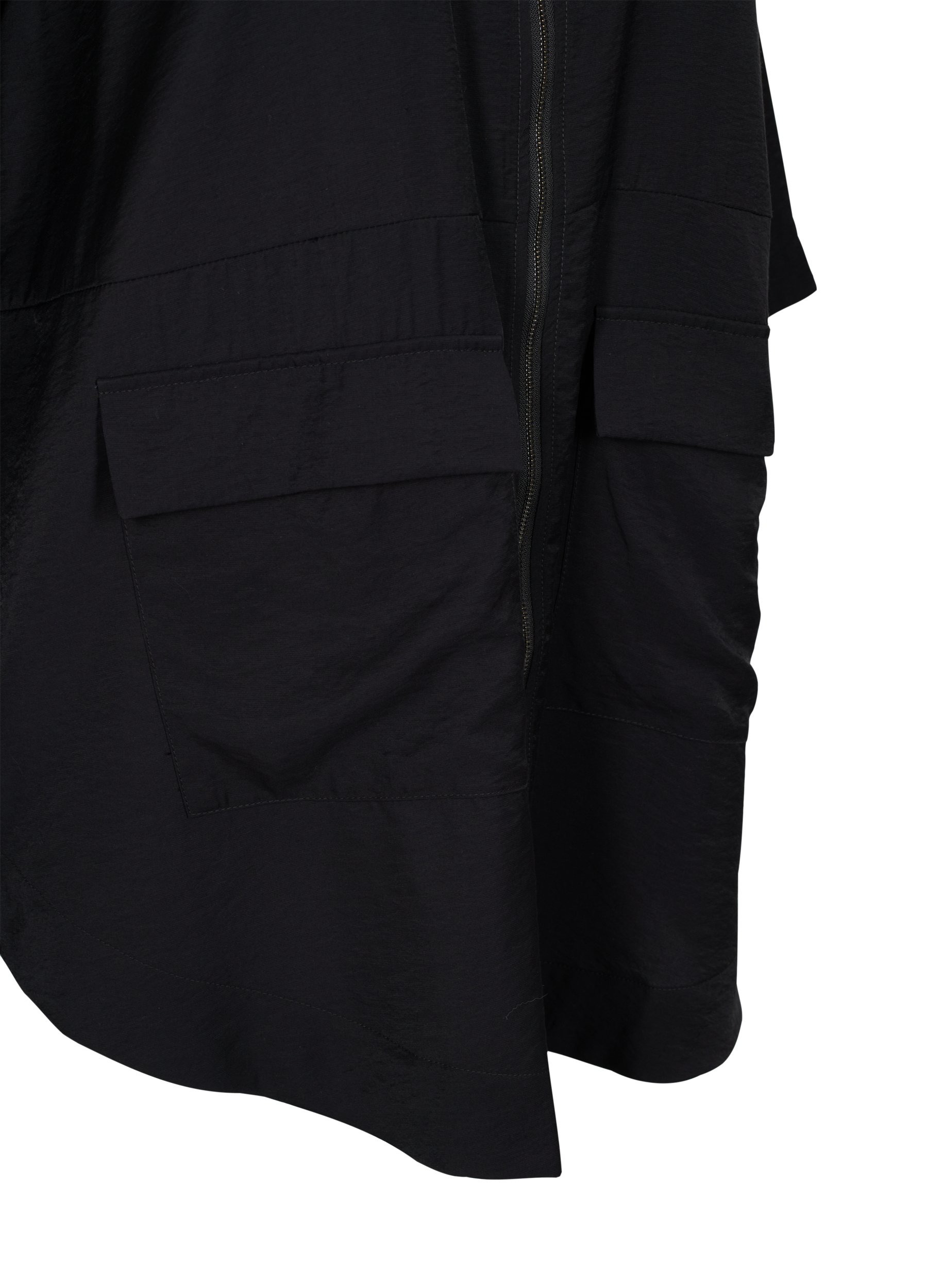 Tunika mit V-Ausschnitt und 3/4-Ärmeln, Black, Packshot image number 3