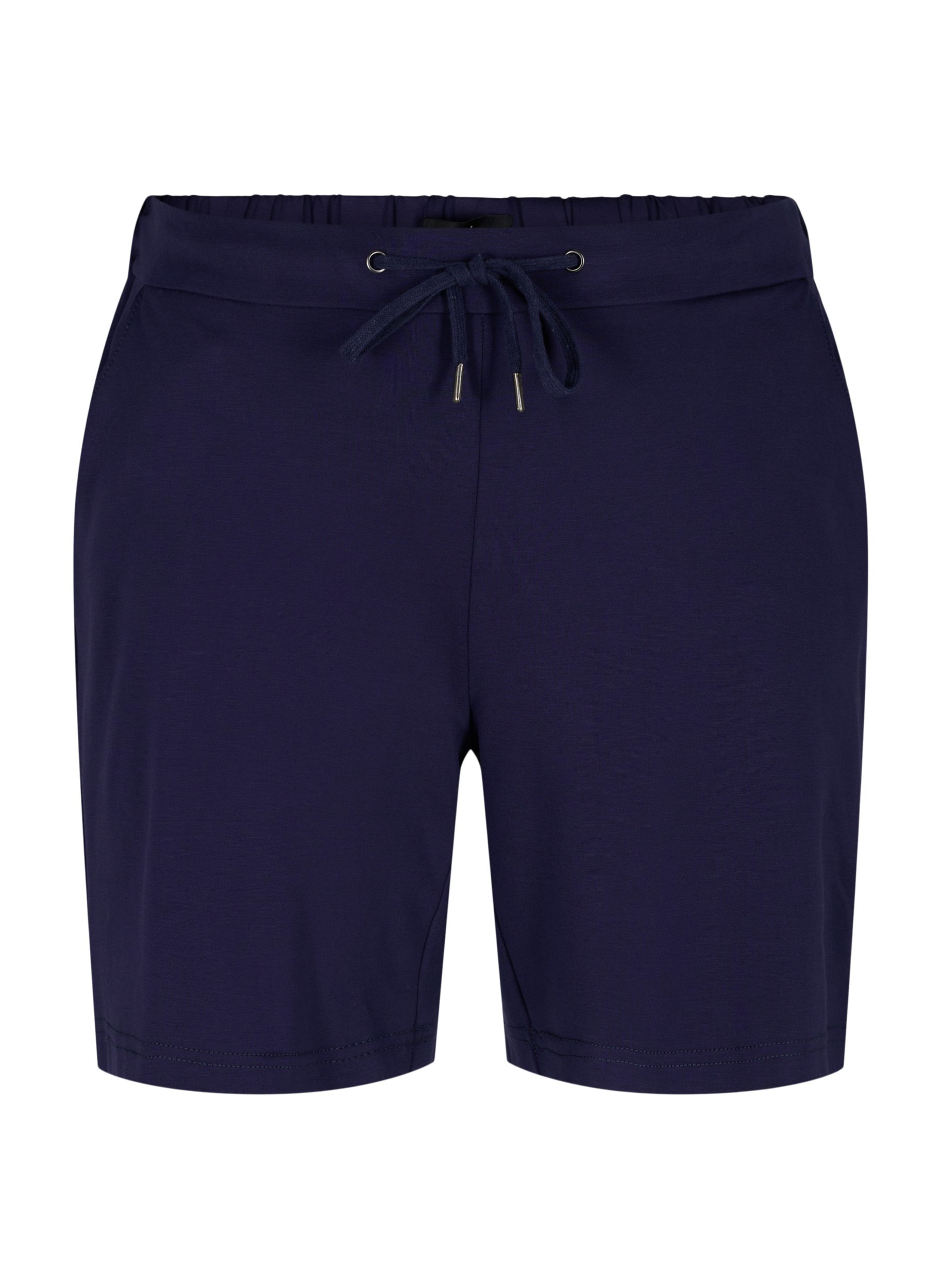 Lockere Shorts mit Kordelzug und Taschen, Navy Blazer, Packshot image number 0